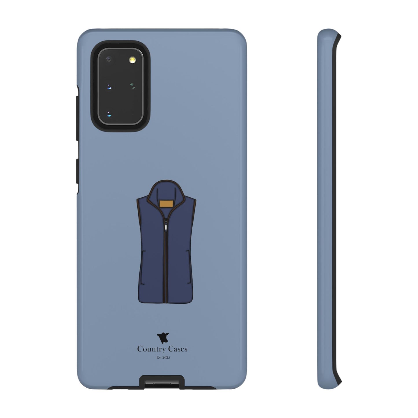 Android blue waistcoat case