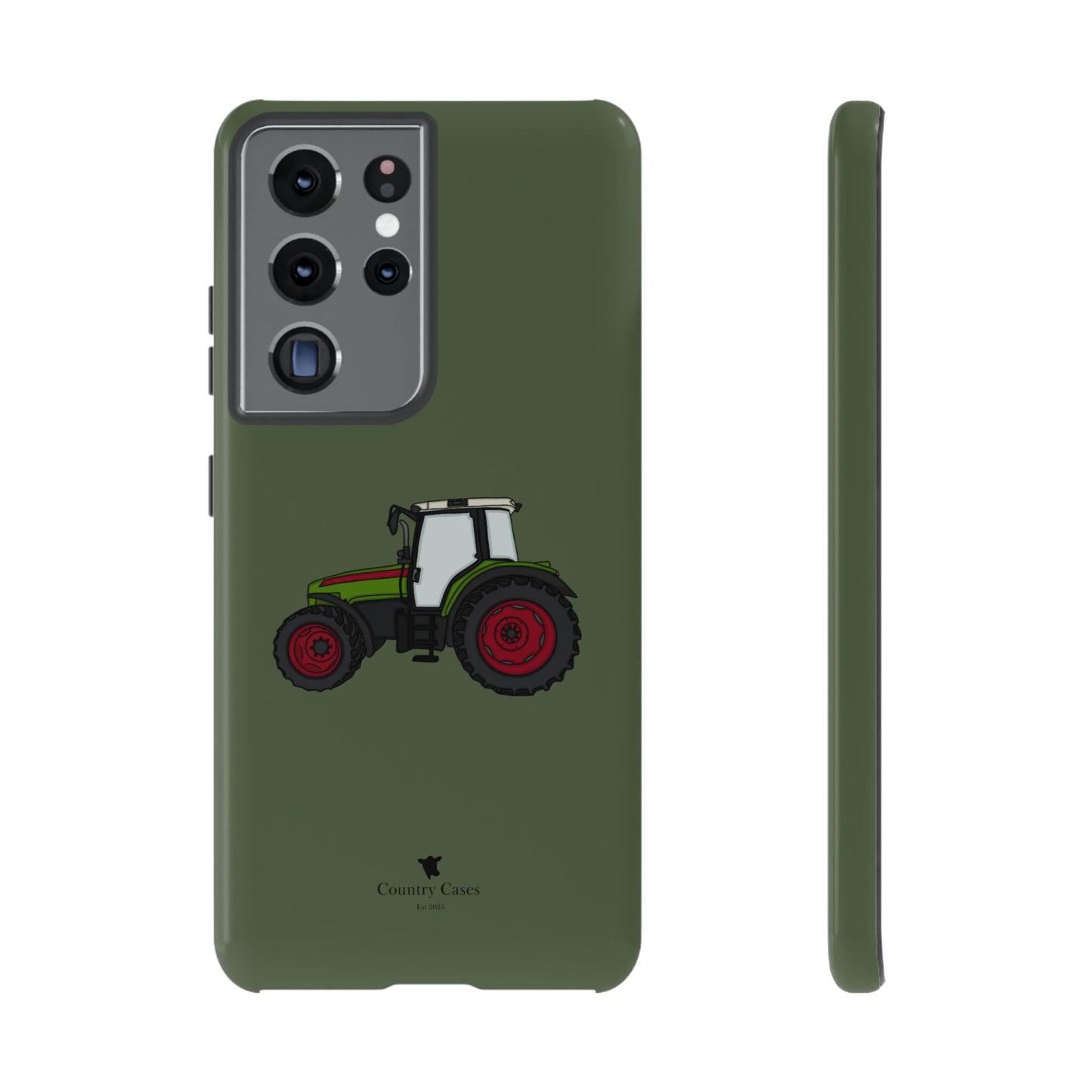 Android green tractor case