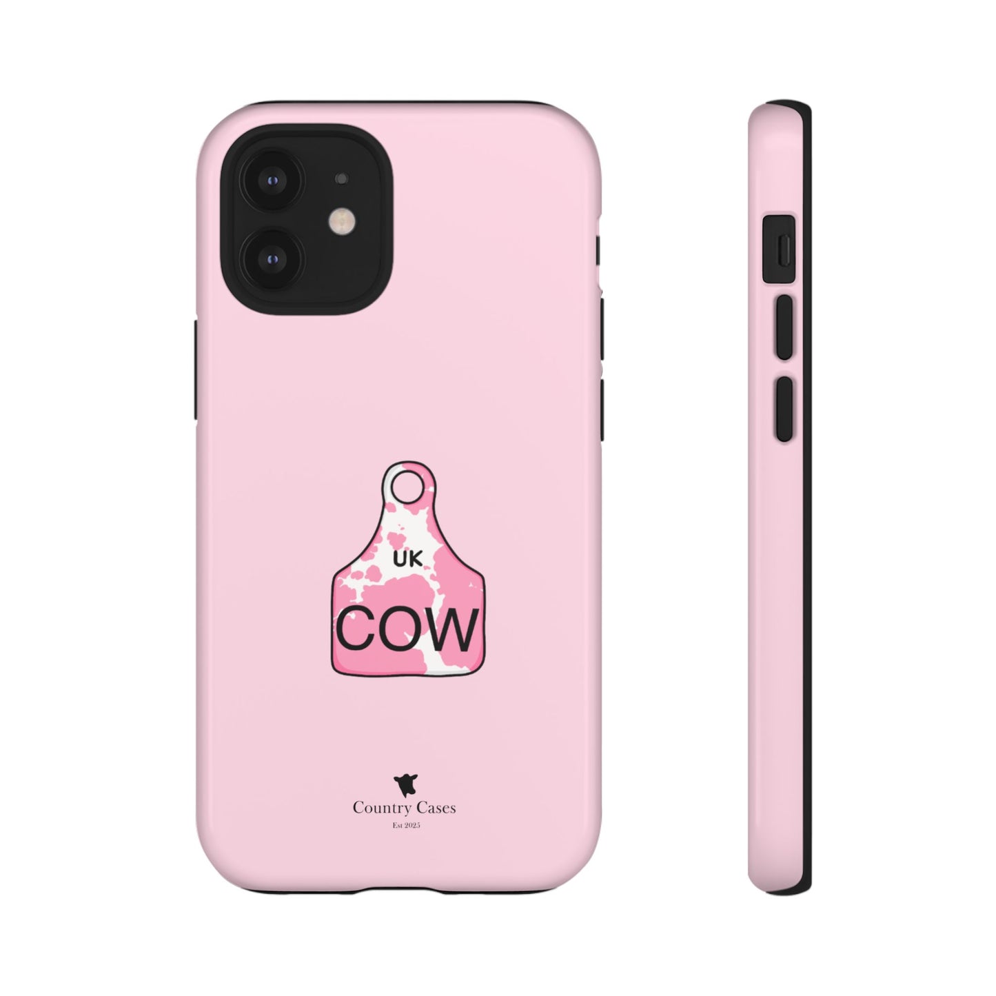Pink ear tag case