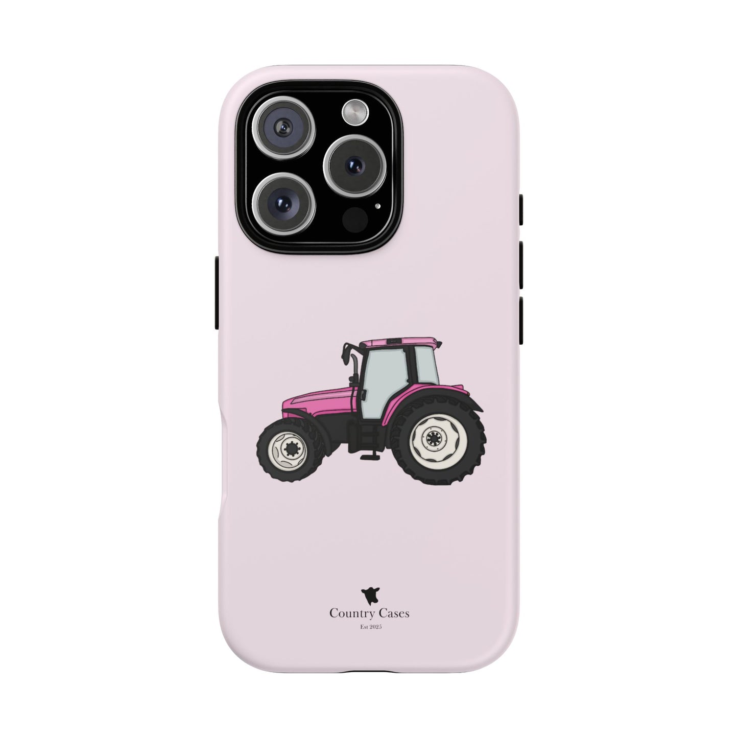 Pink tractor case