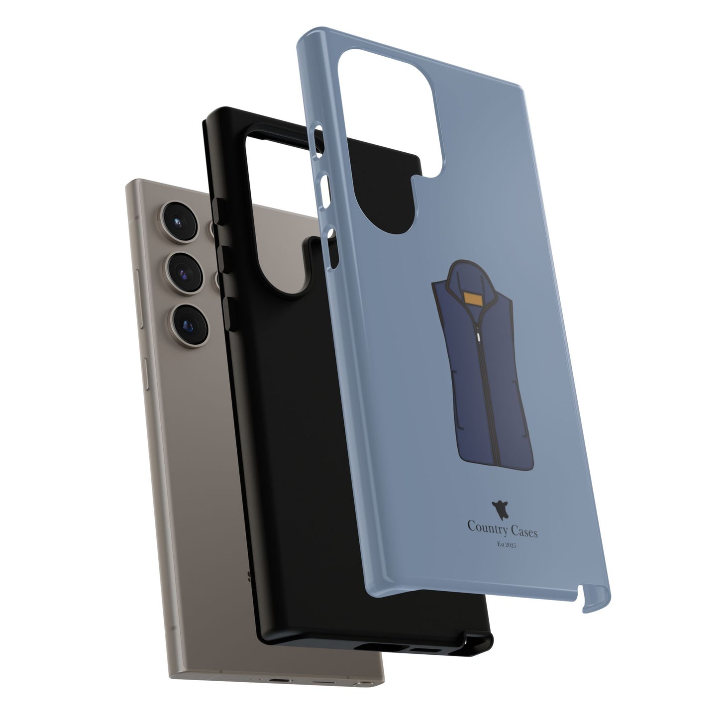 Android blue waistcoat case