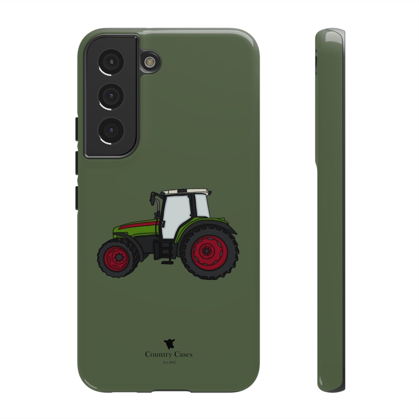 Android green tractor case
