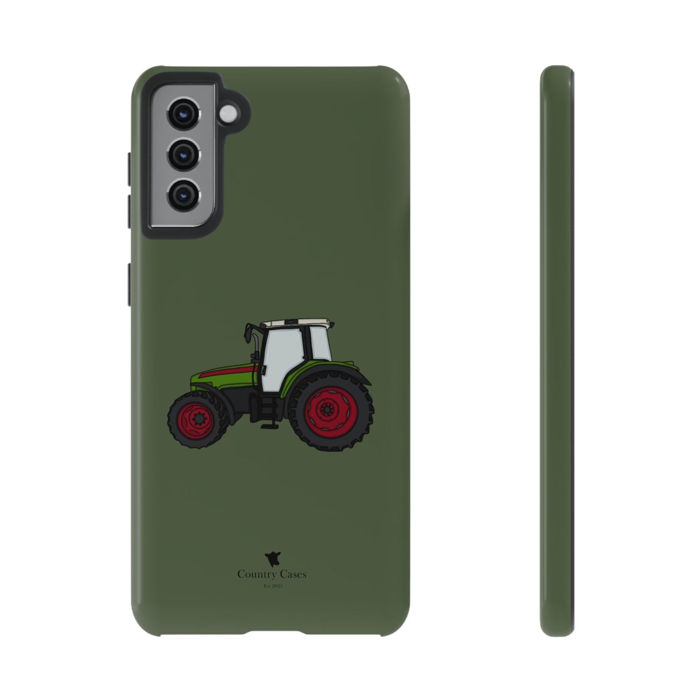 Android green tractor case