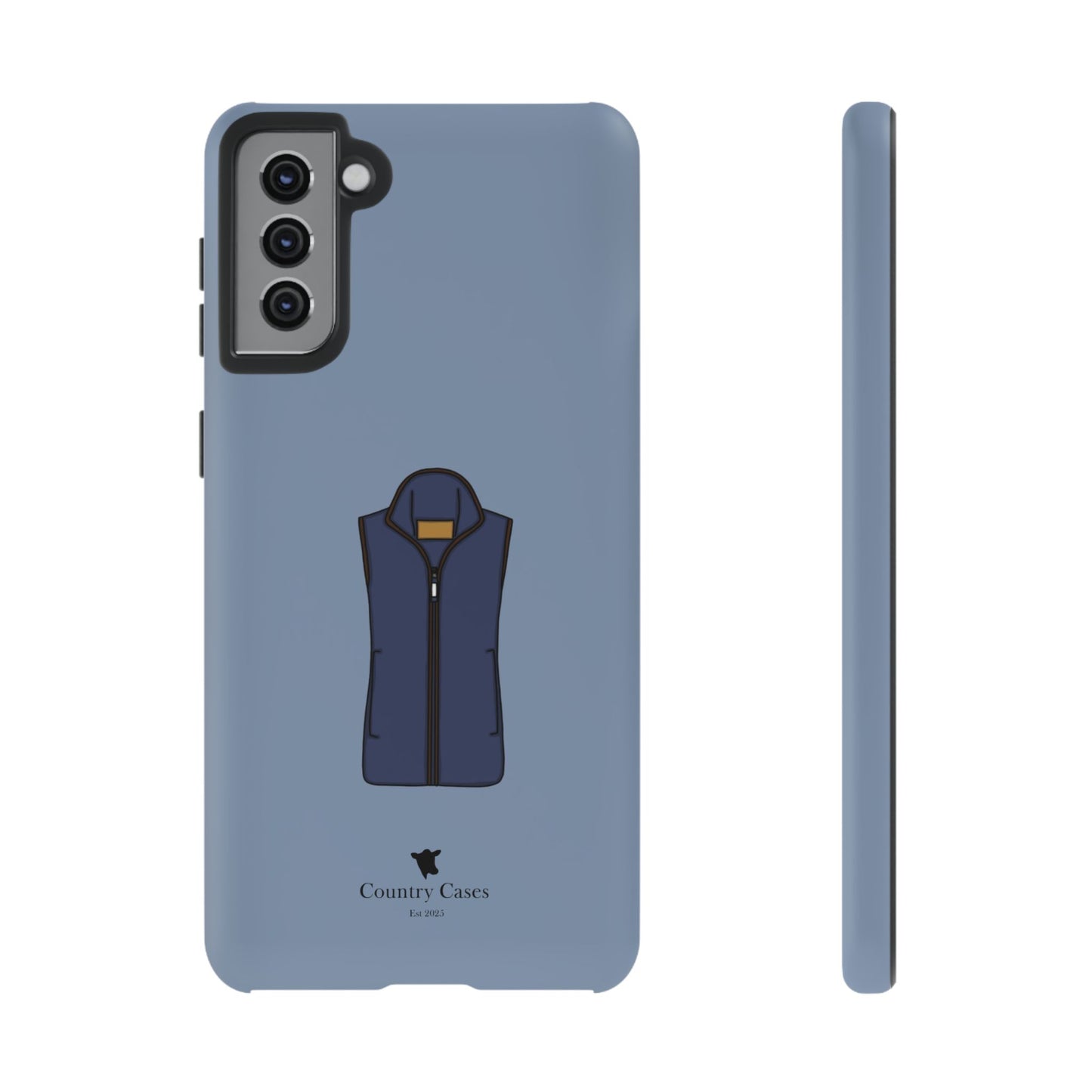 Android blue waistcoat case