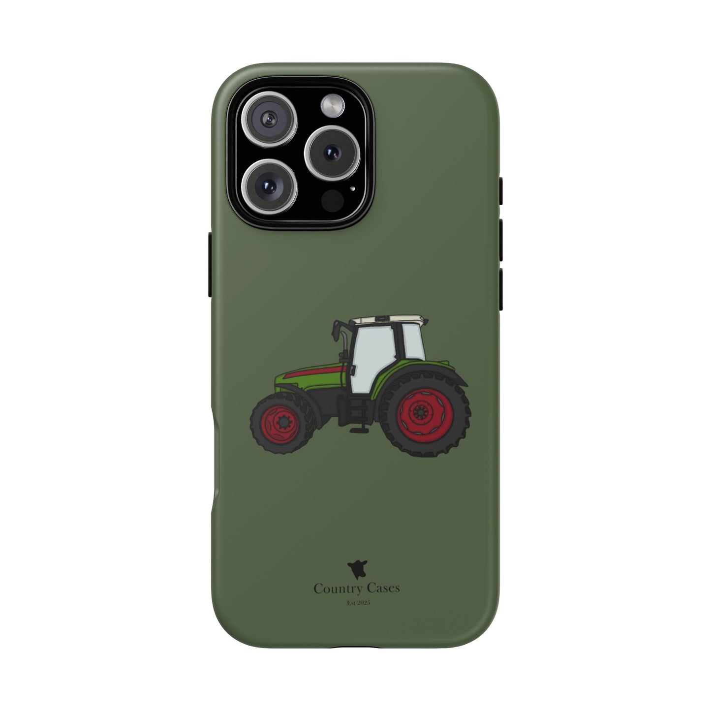 Green tractor case
