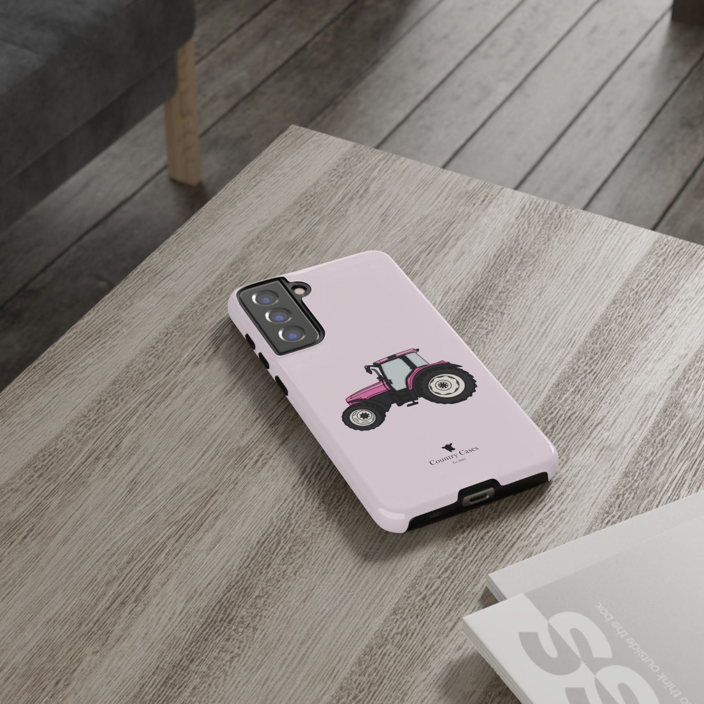 Android pink tractor case