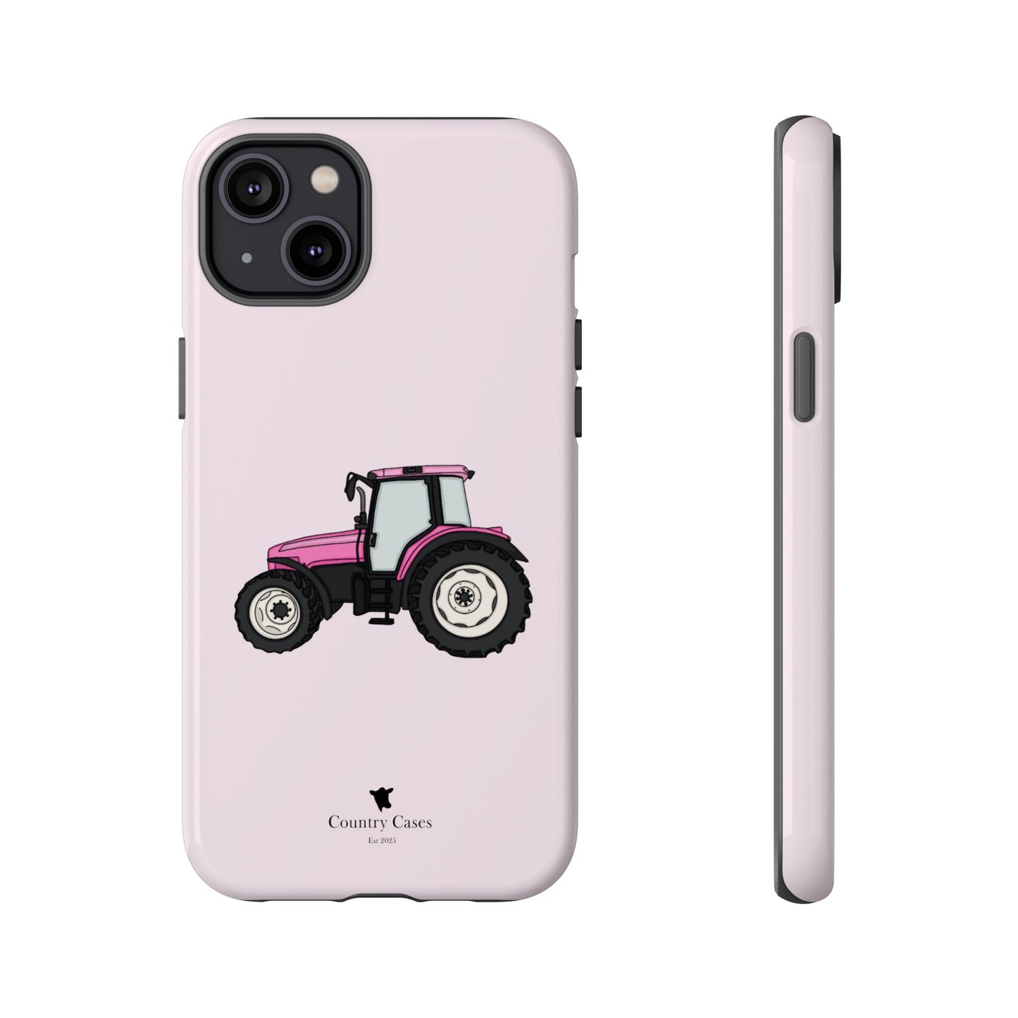 Pink tractor case