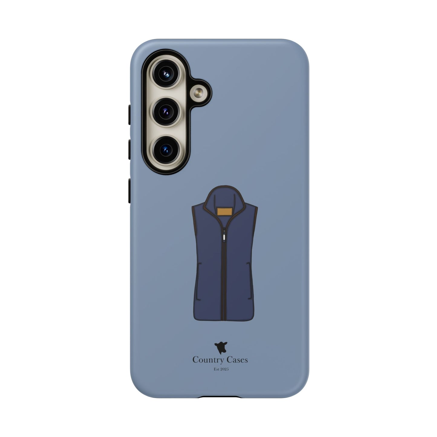 Android blue waistcoat case
