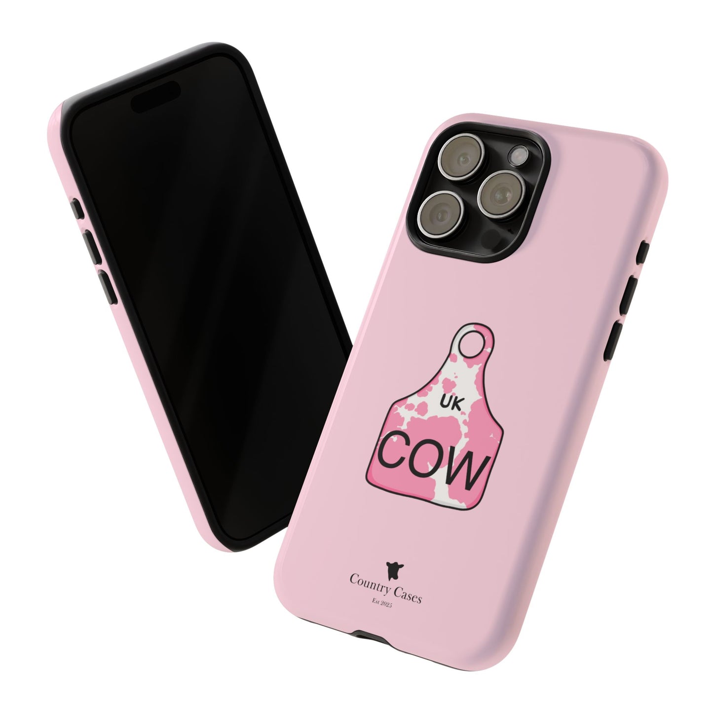 Pink ear tag case
