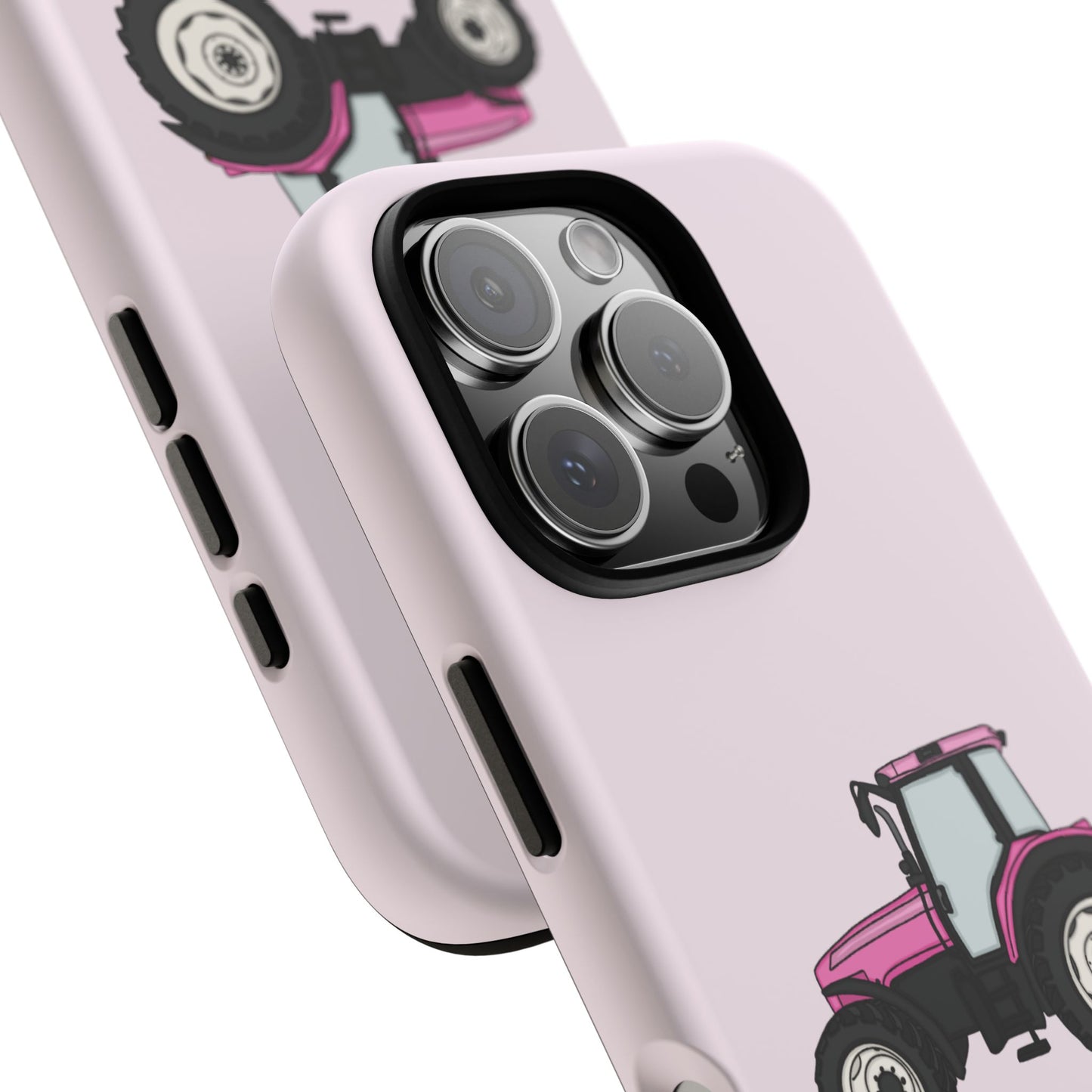 Pink tractor case