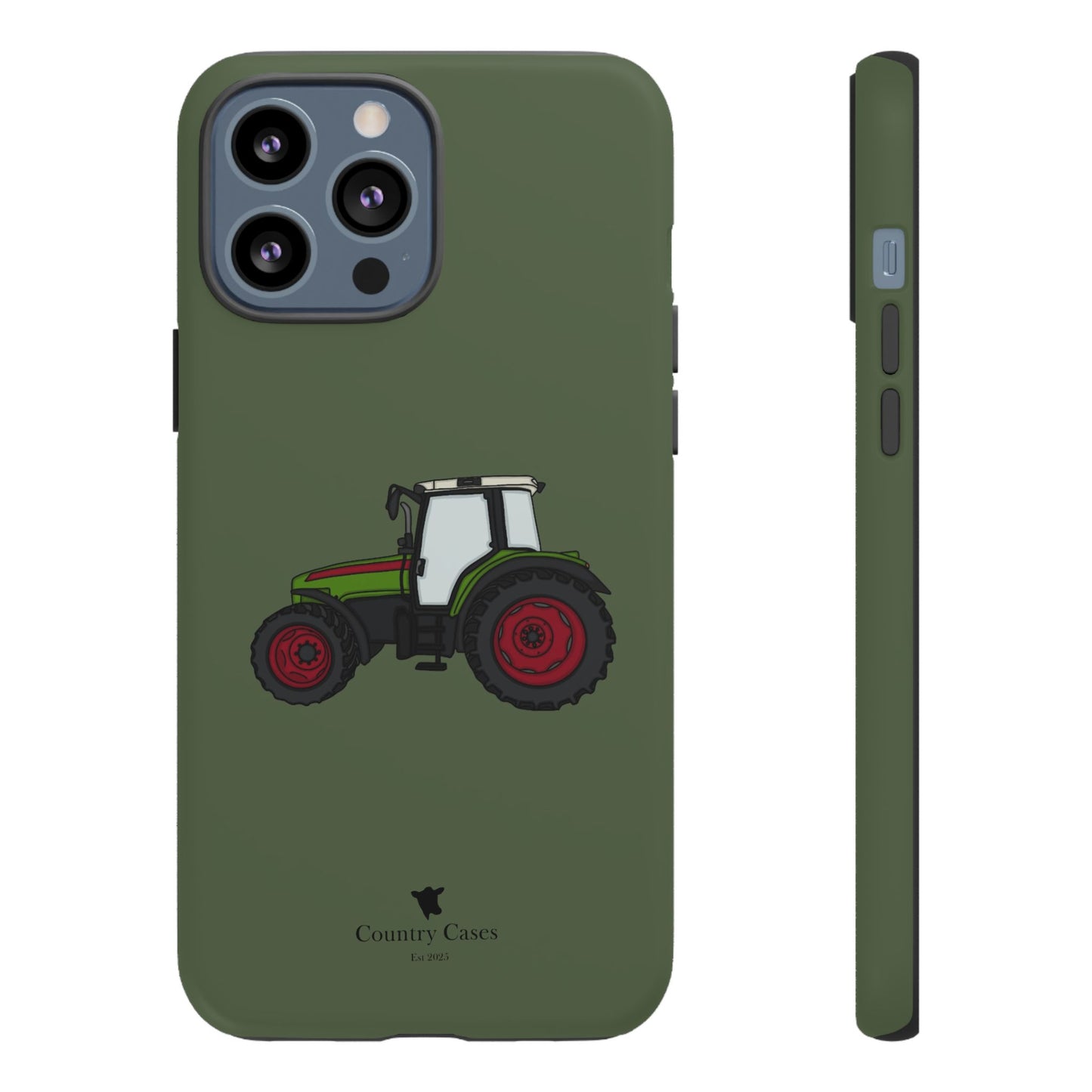 Green tractor case