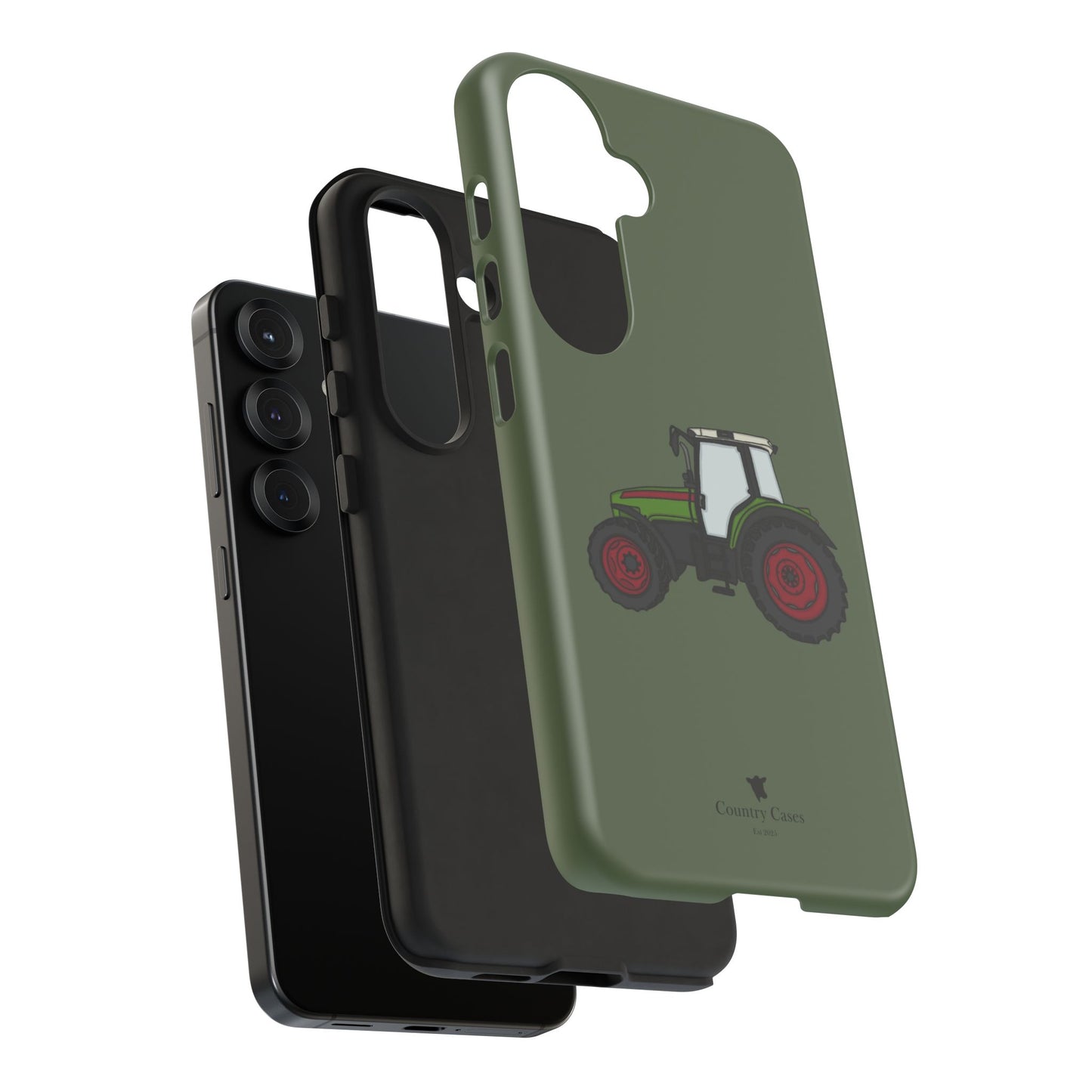 Android green tractor case