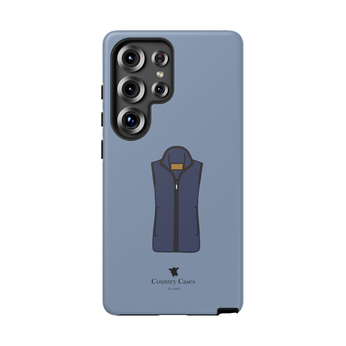 Android blue waistcoat case