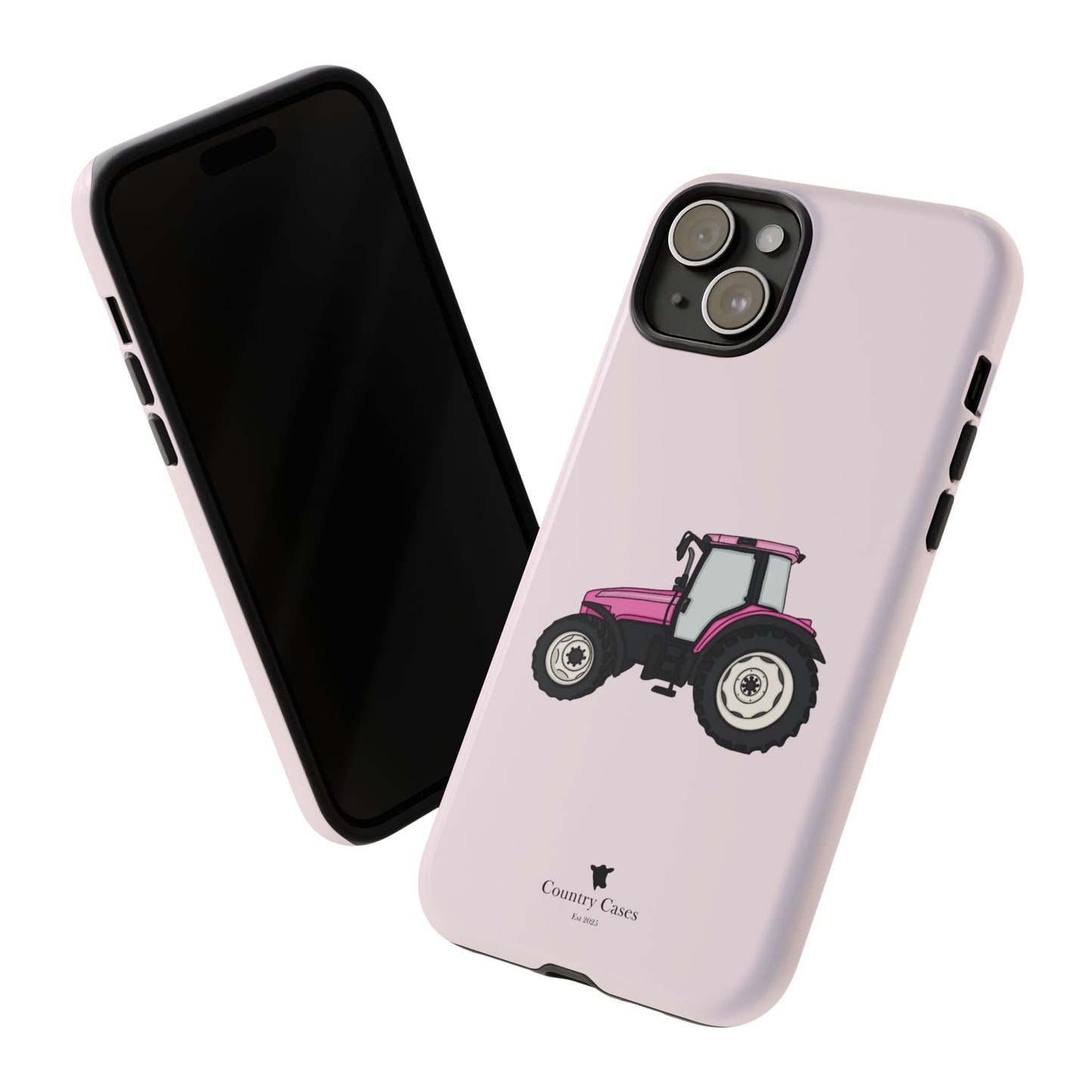 Pink tractor case