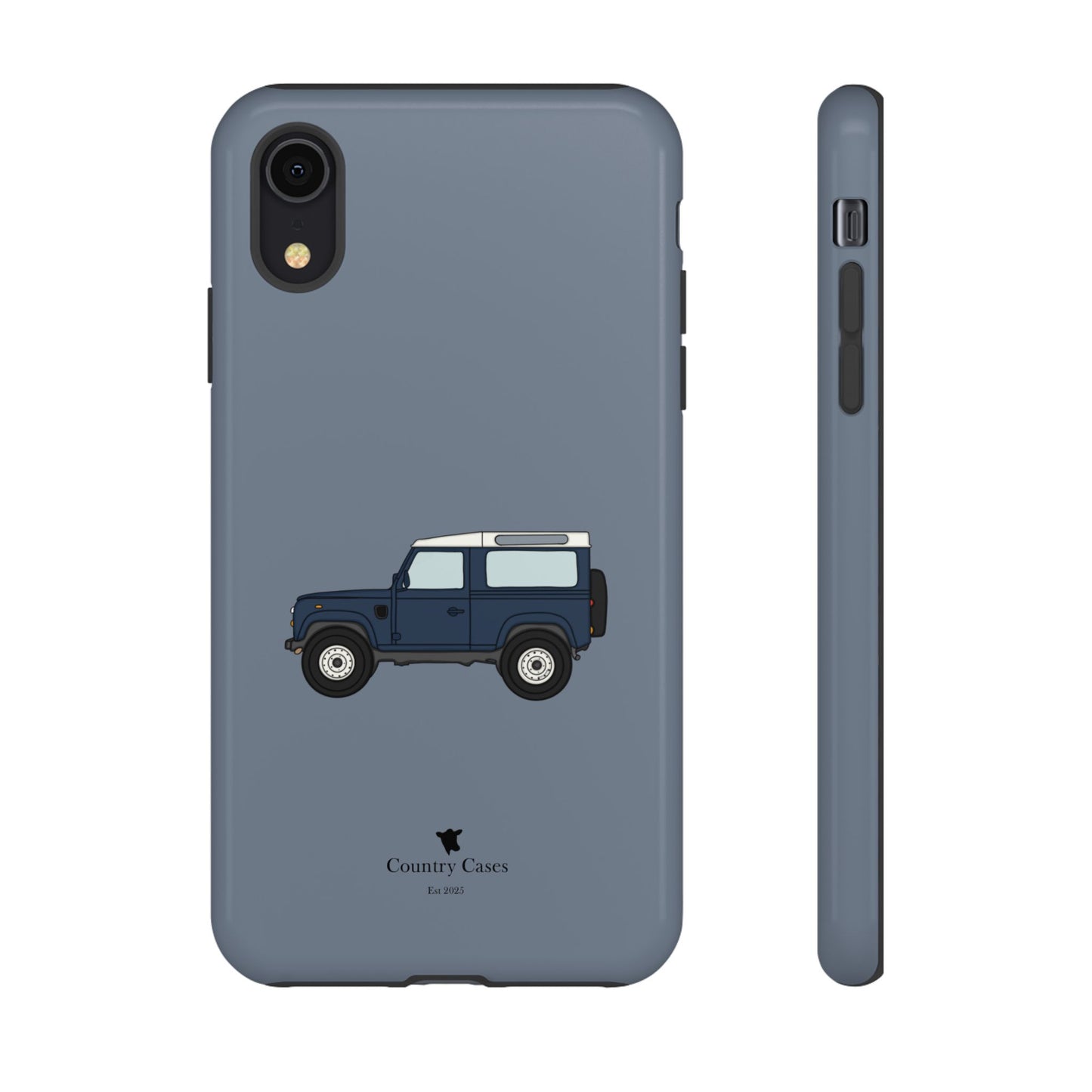 Blue landy phone case