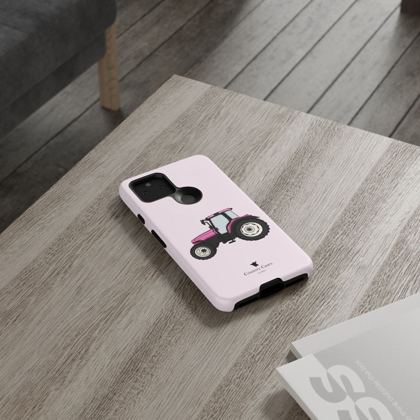 Android pink tractor case
