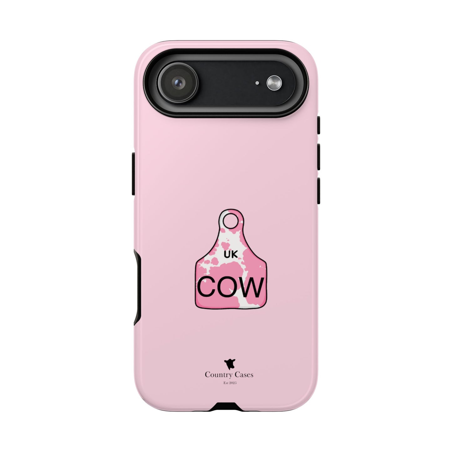 Pink ear tag case