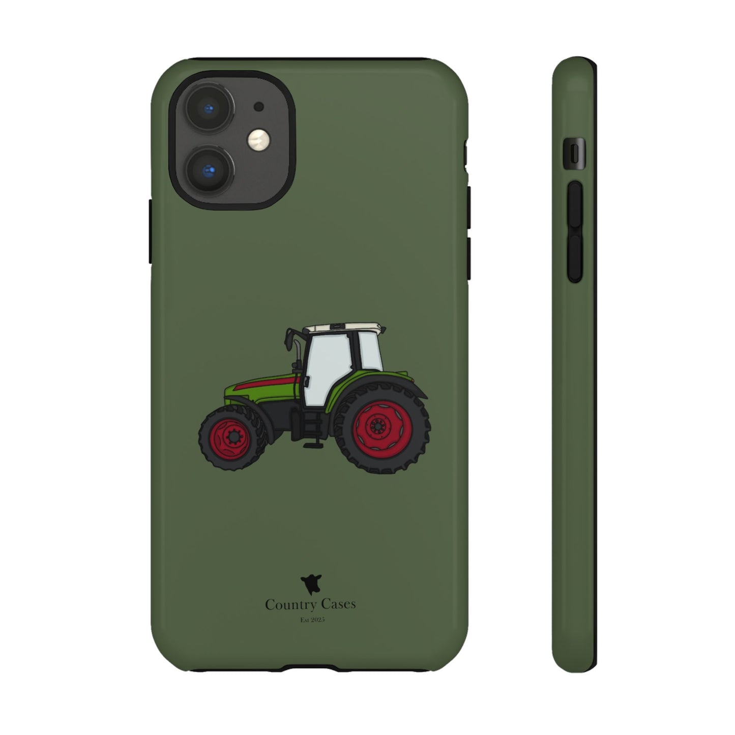 Green tractor case