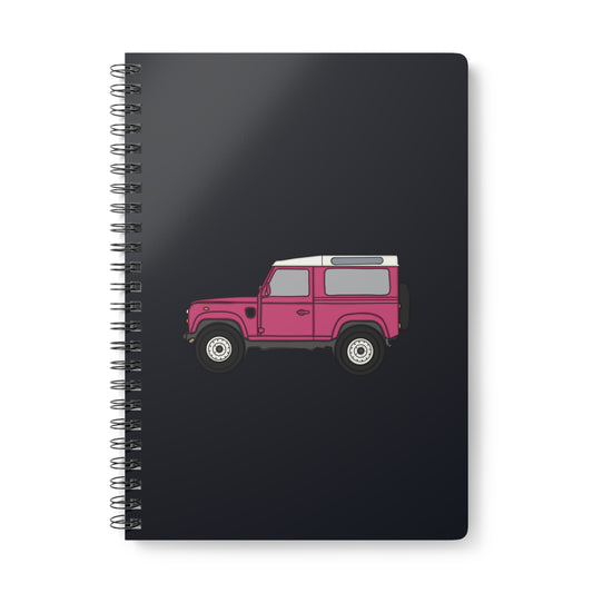 Hot pink landy notebook