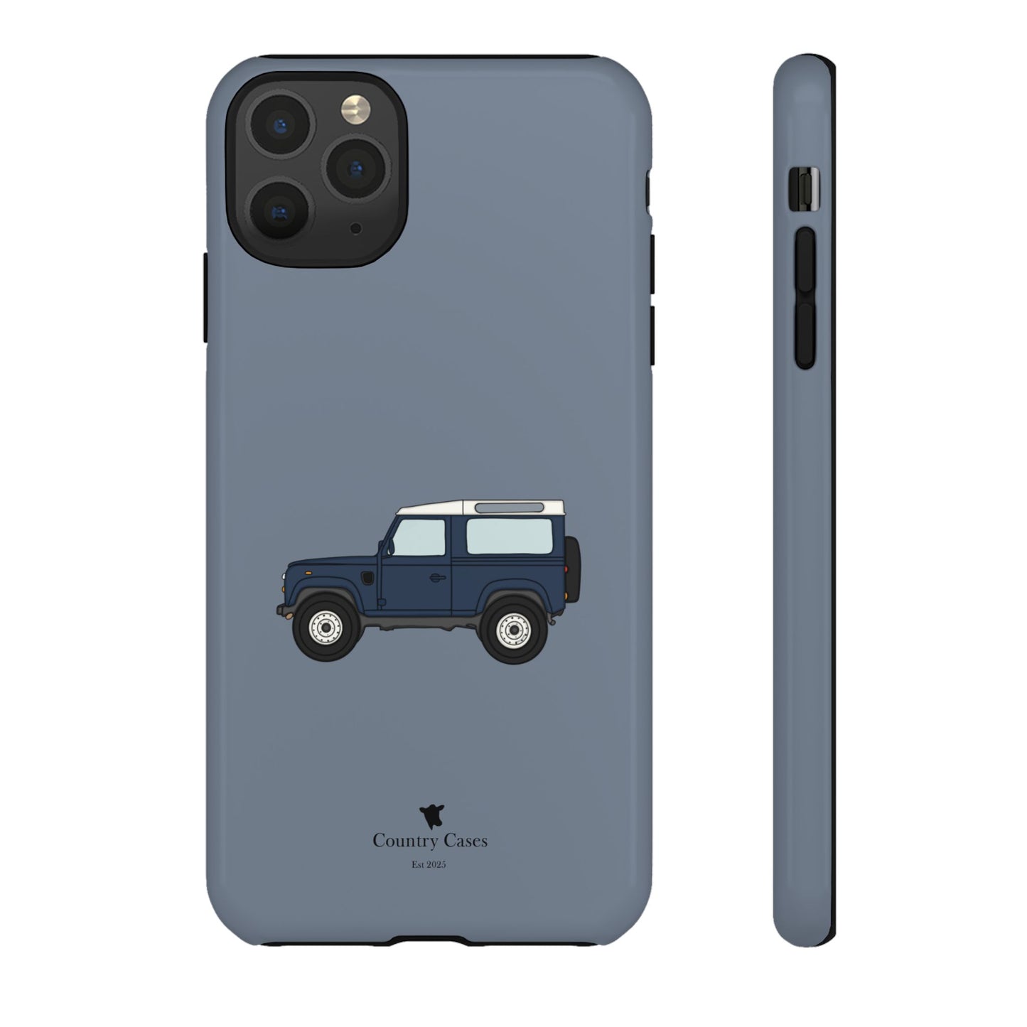 Blue landy phone case