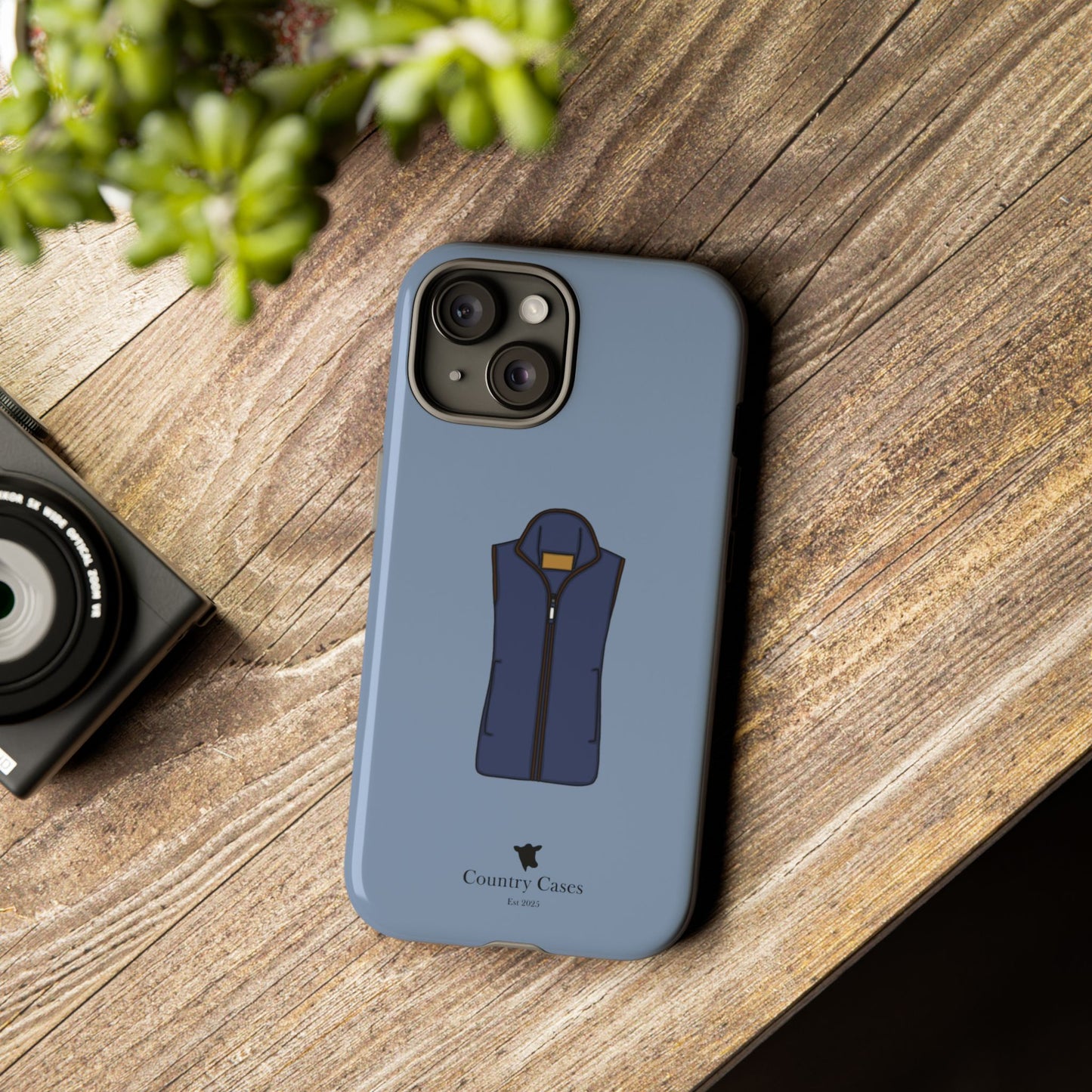 Blue fleece case