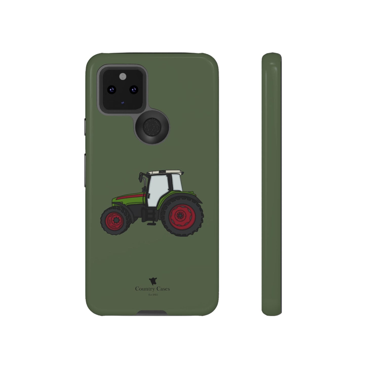 Android green tractor case