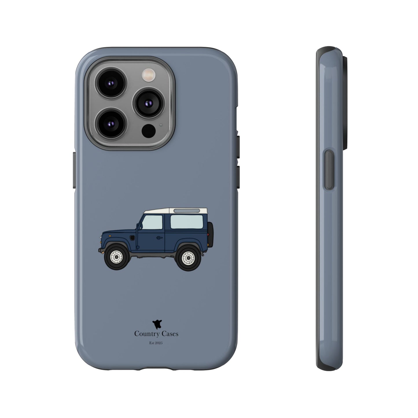 Blue landy phone case