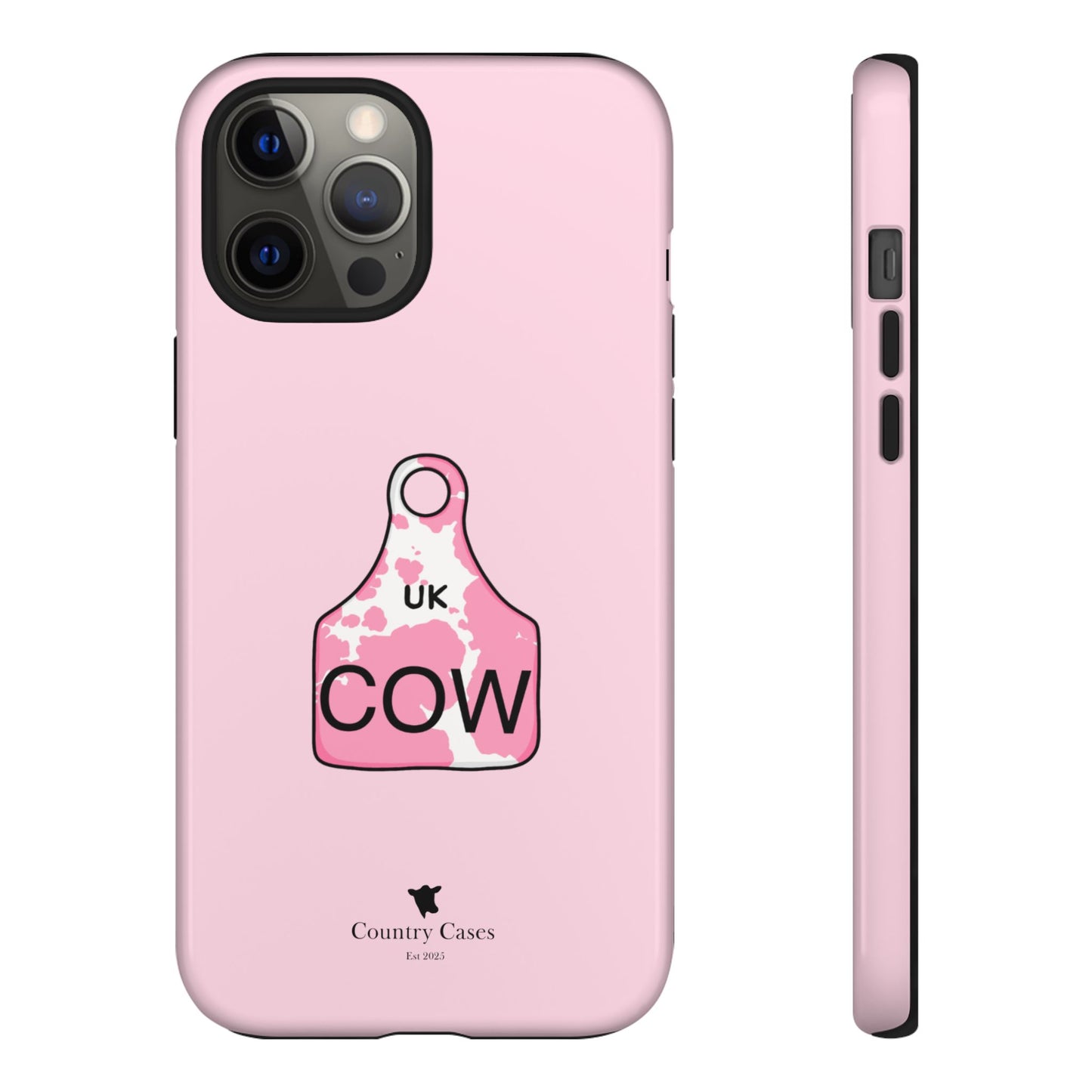 Pink ear tag case