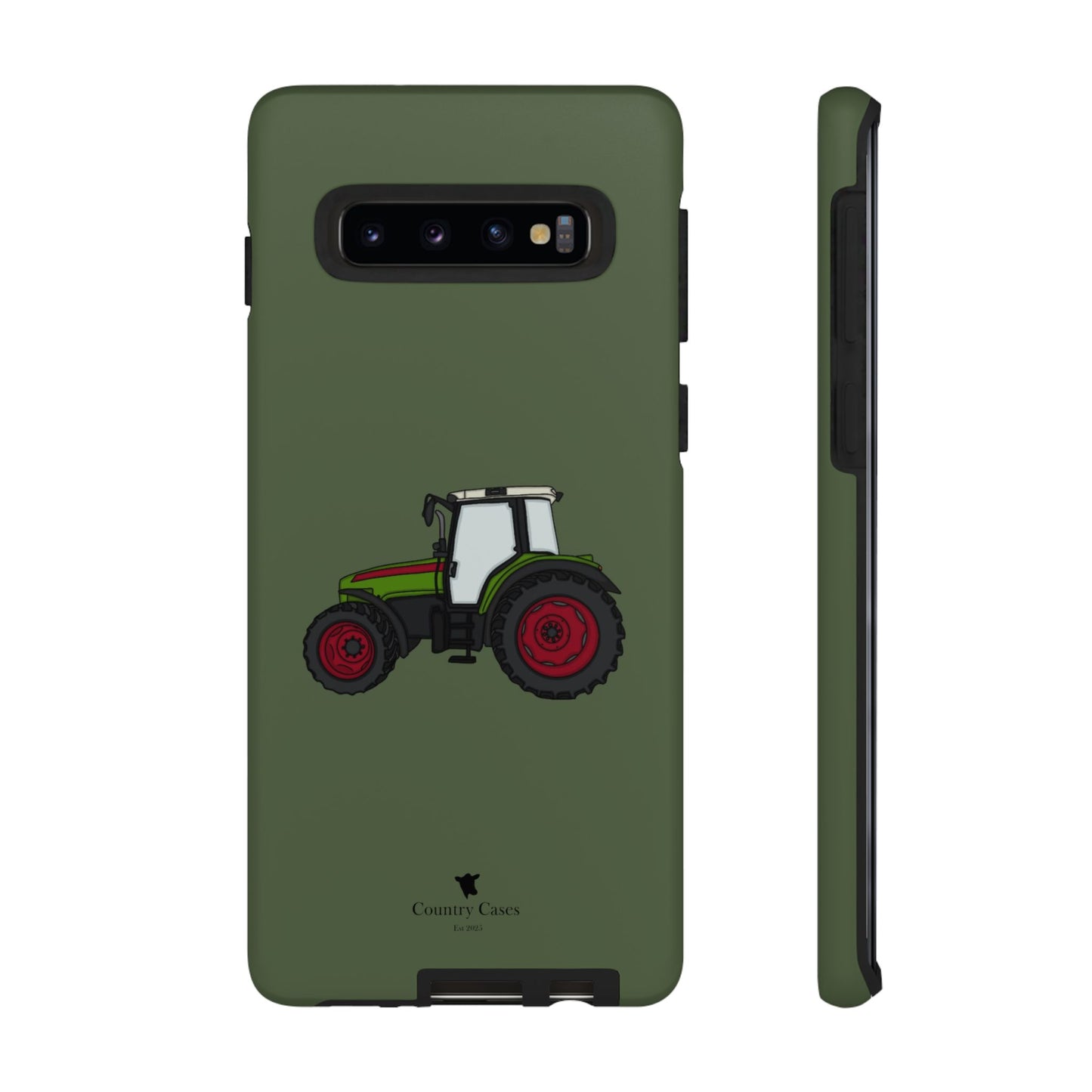 Android green tractor case
