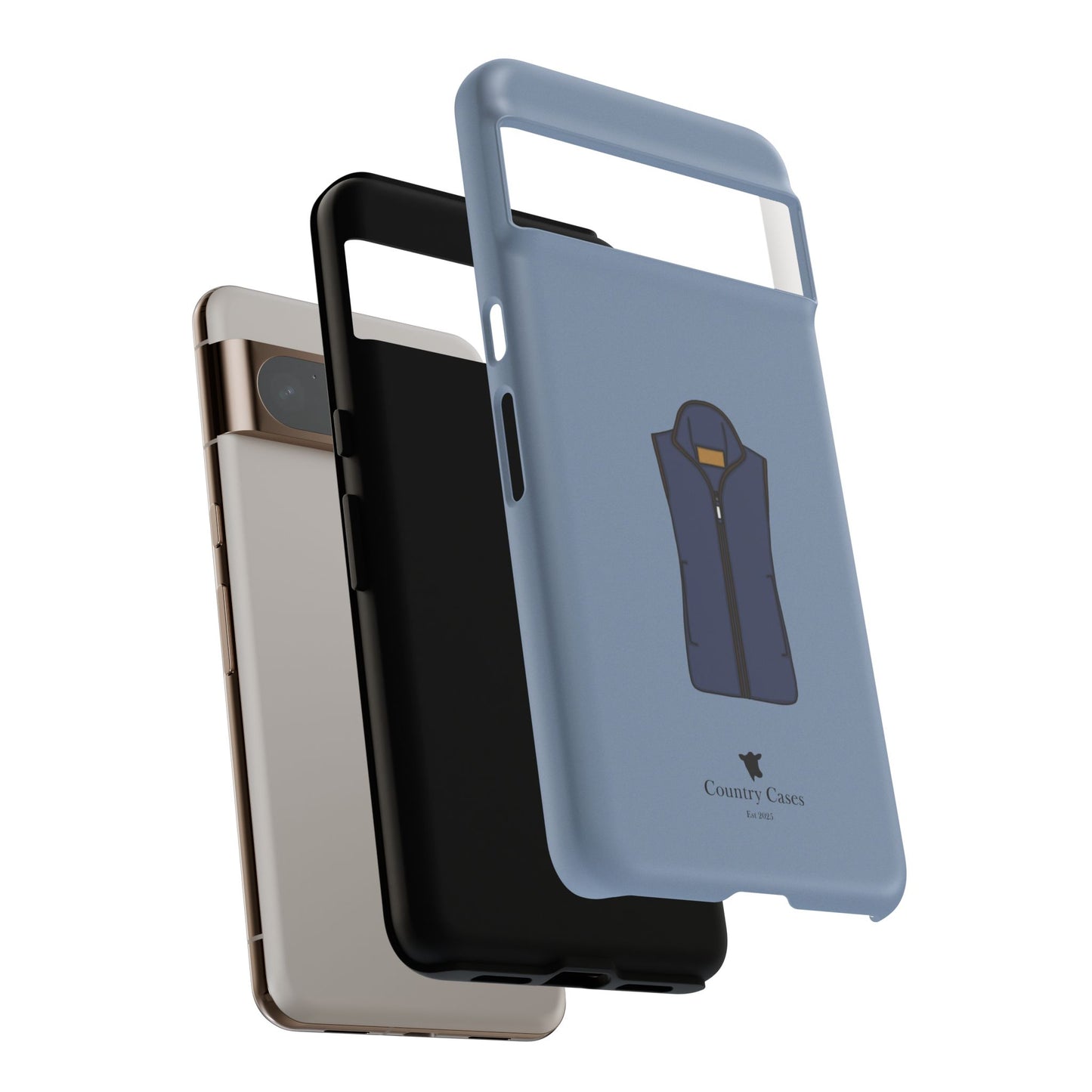 Android blue waistcoat case