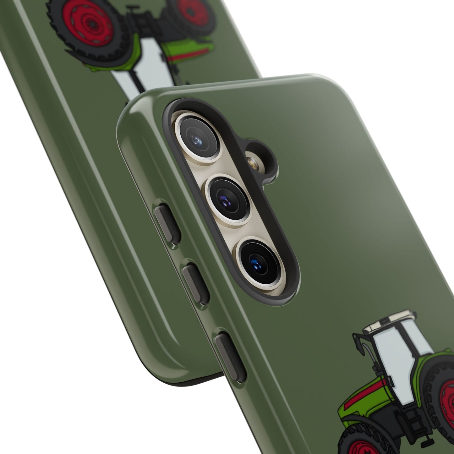 Android green tractor case