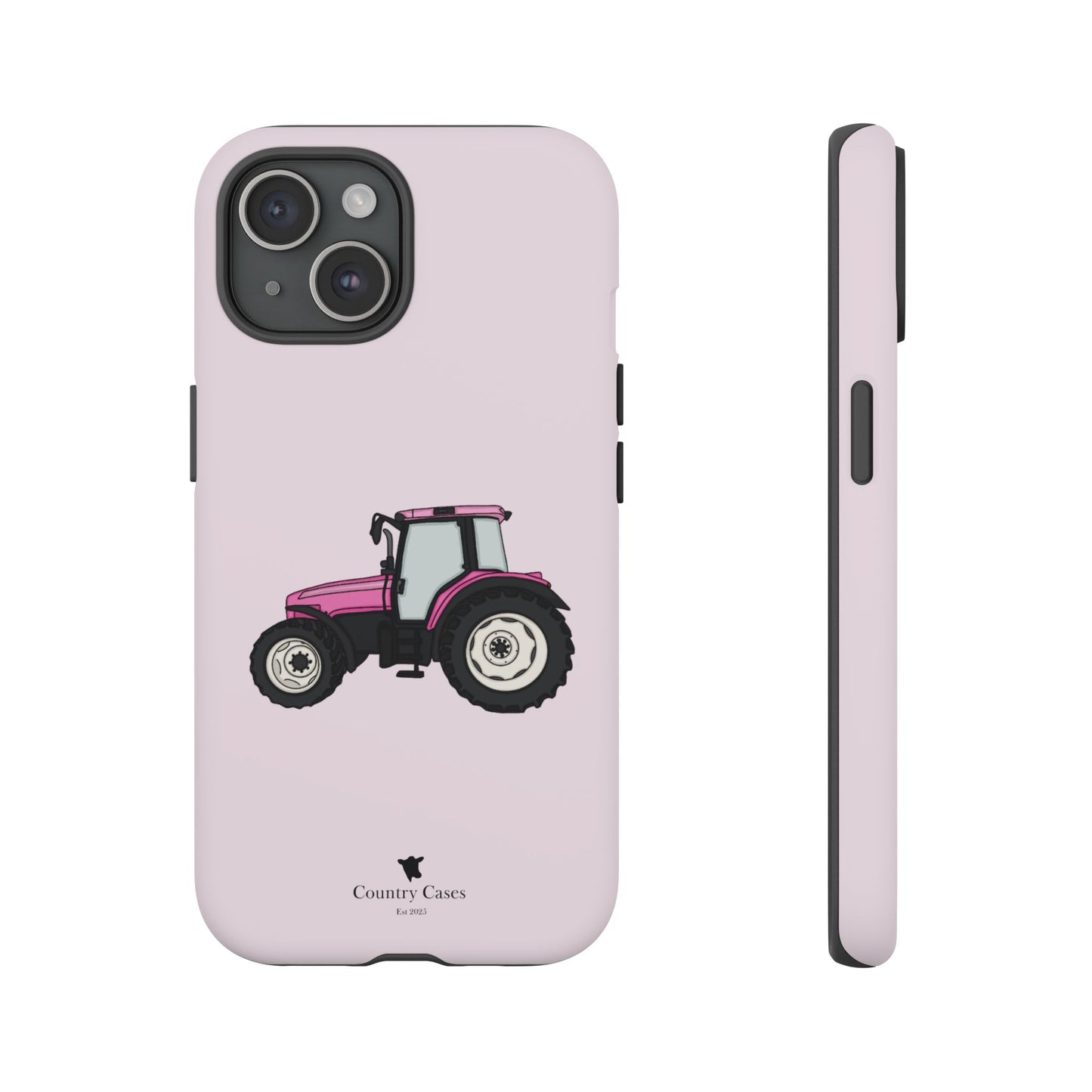 Pink tractor case