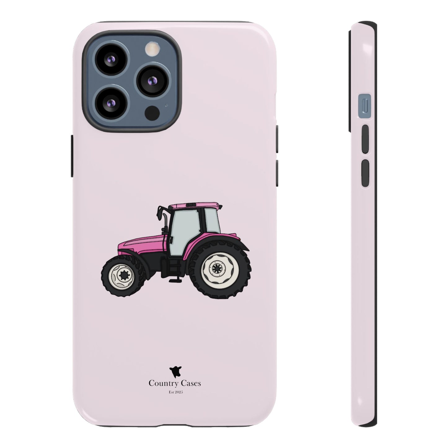 Pink tractor case