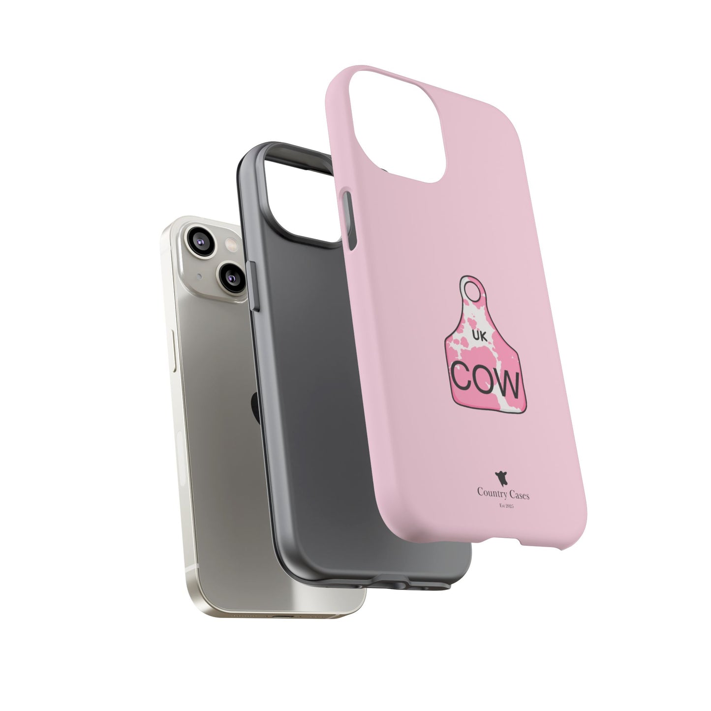 Pink ear tag case