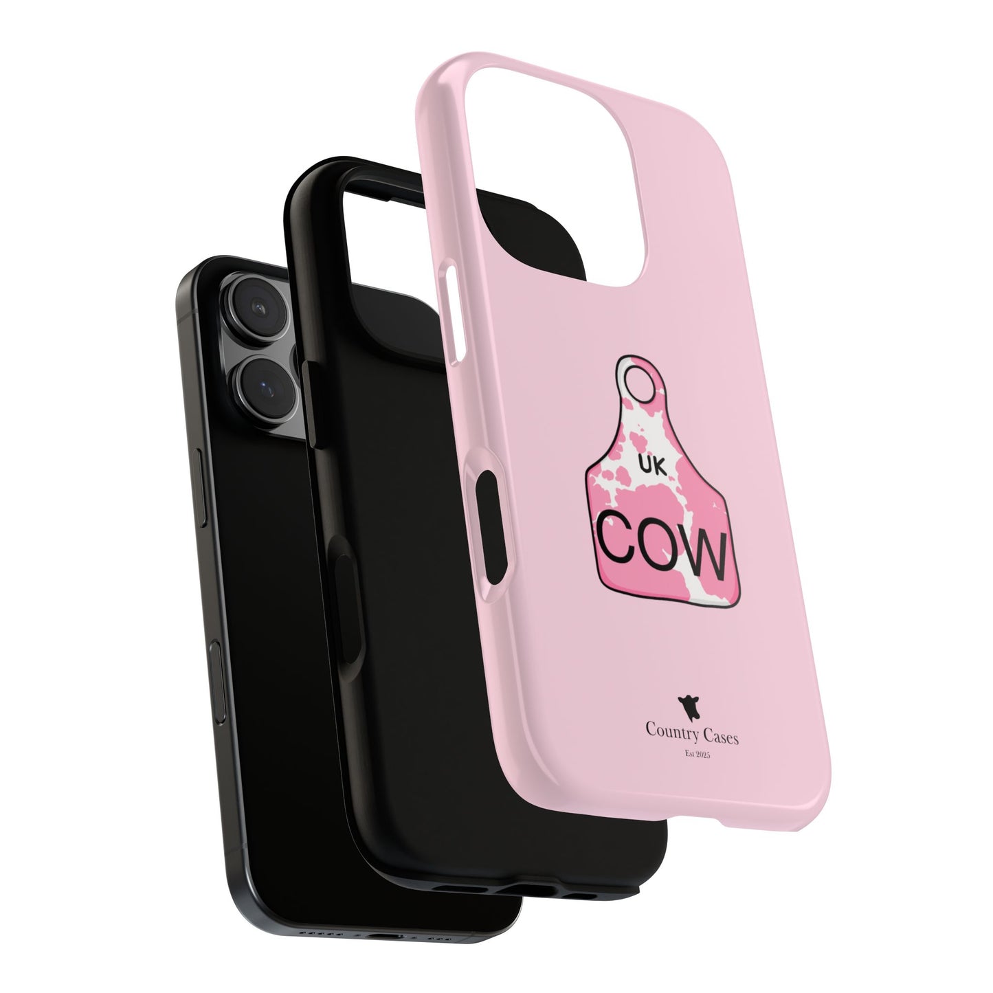 Pink ear tag case