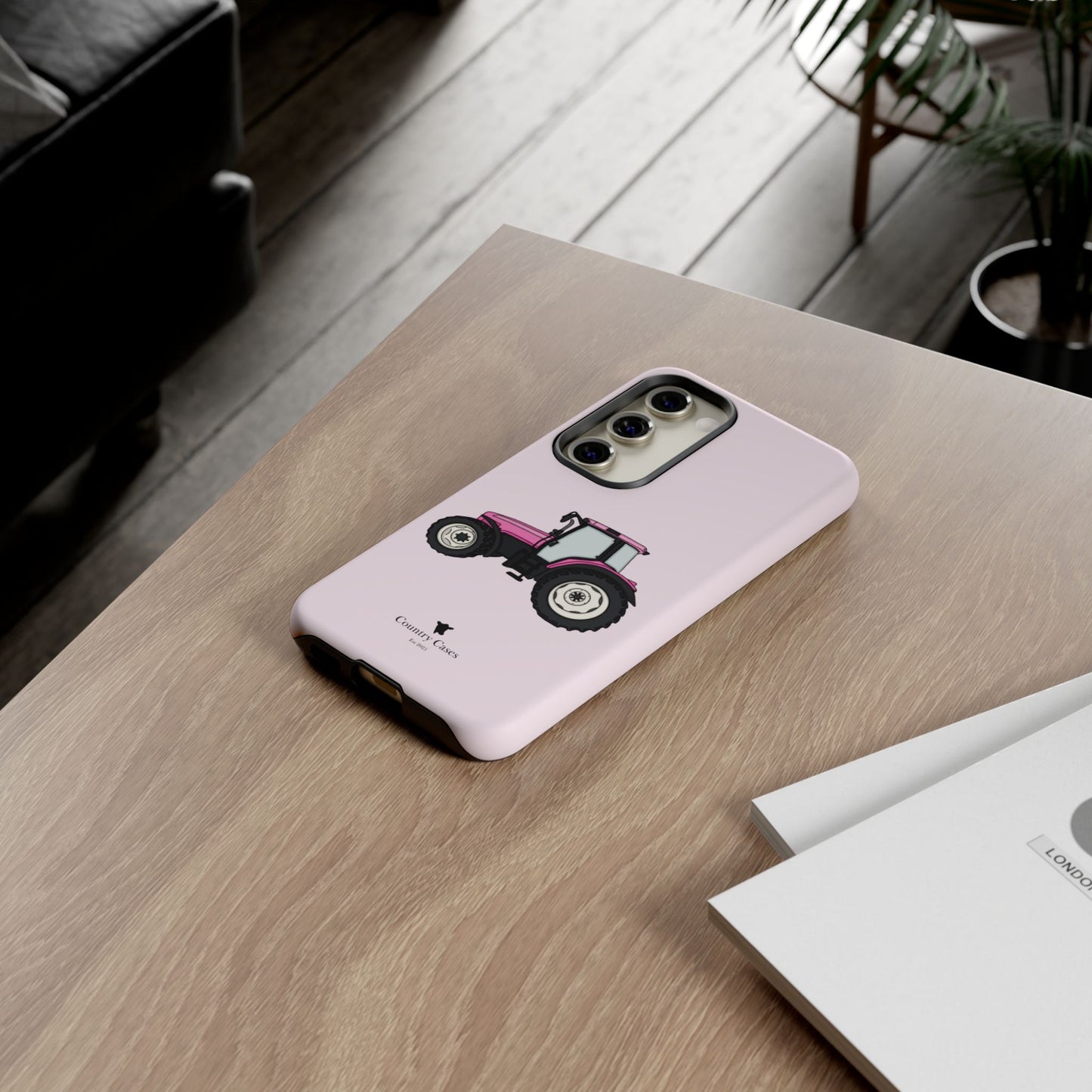 Android pink tractor case