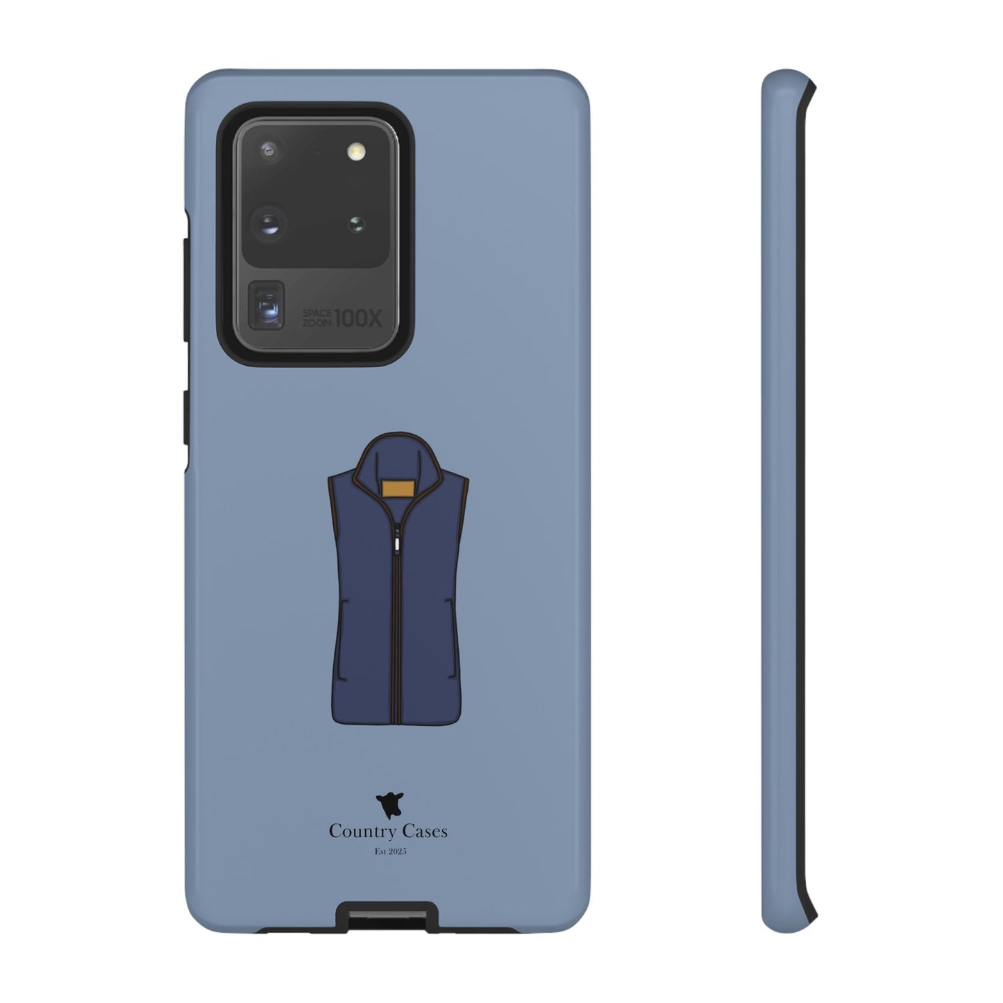 Android blue waistcoat case