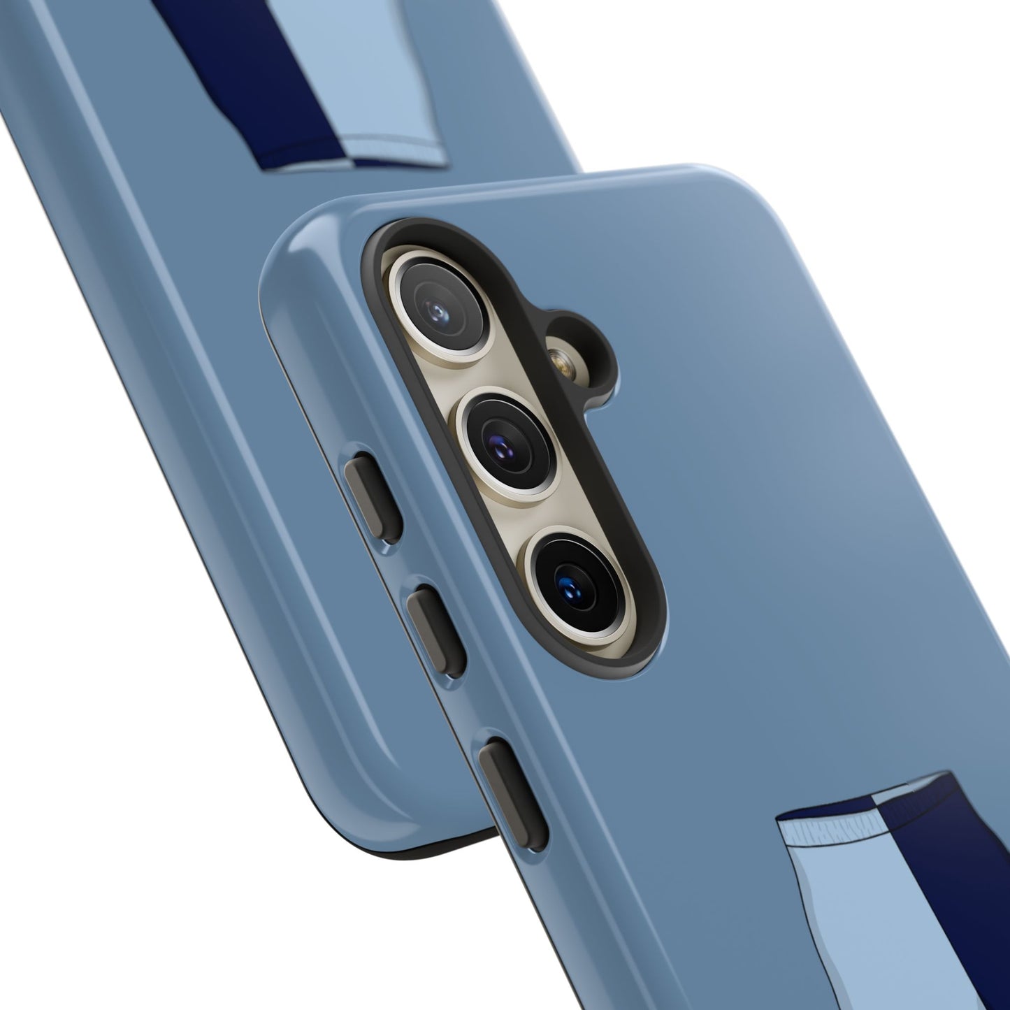 Android blue two toned short case