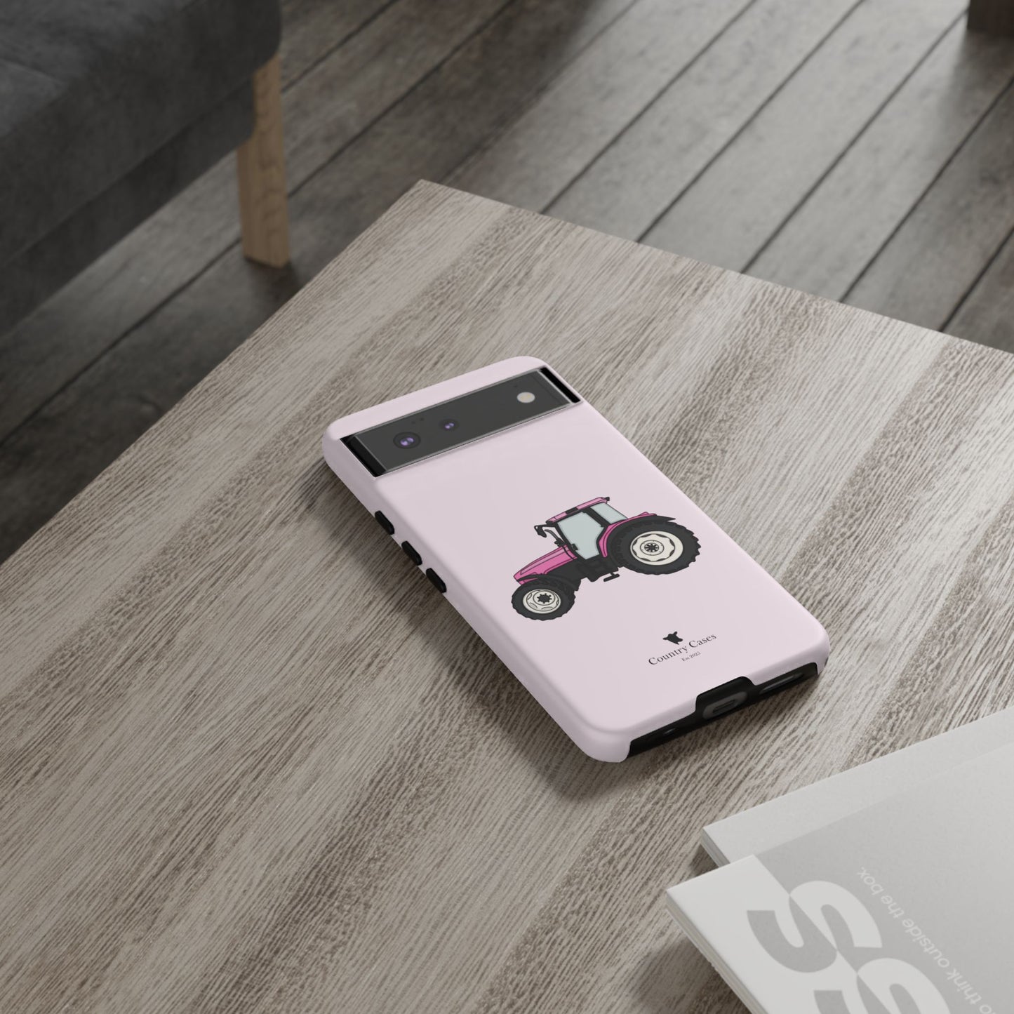 Android pink tractor case