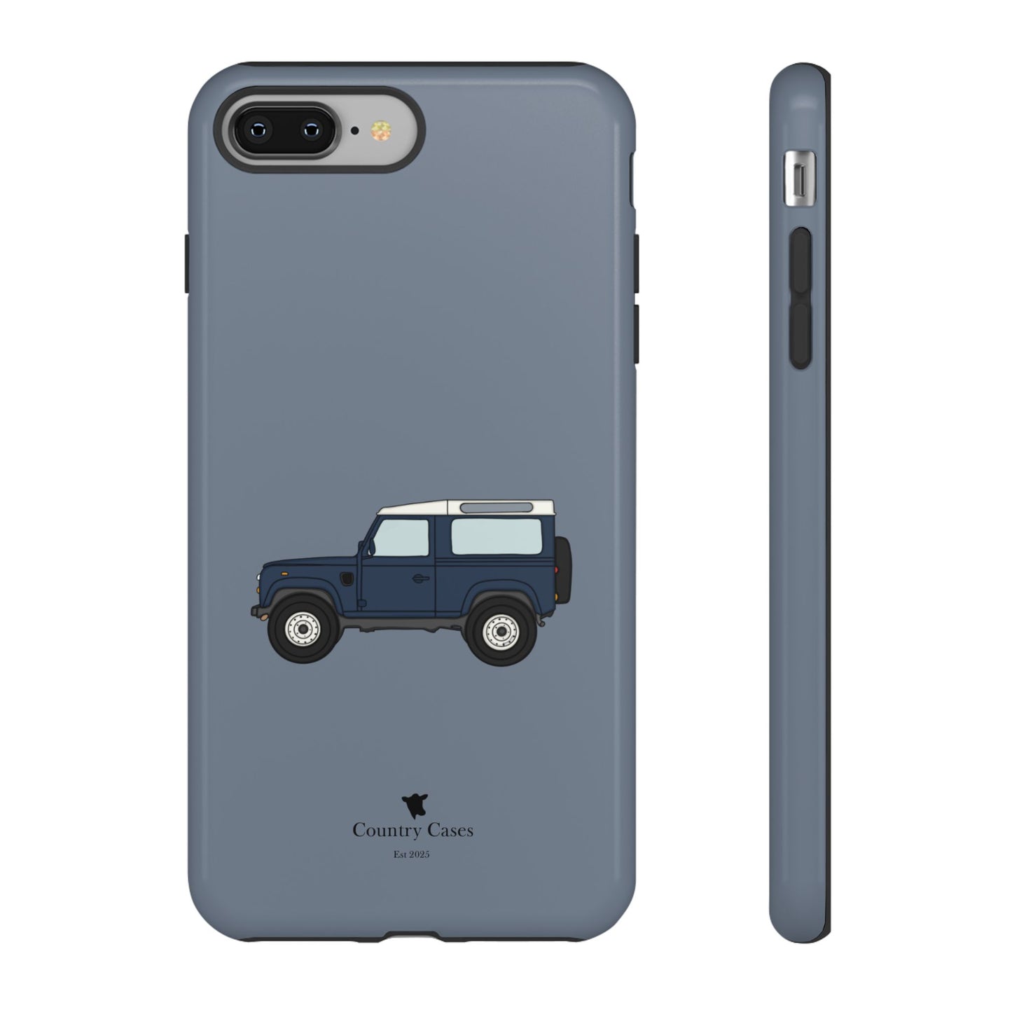 Blue landy phone case
