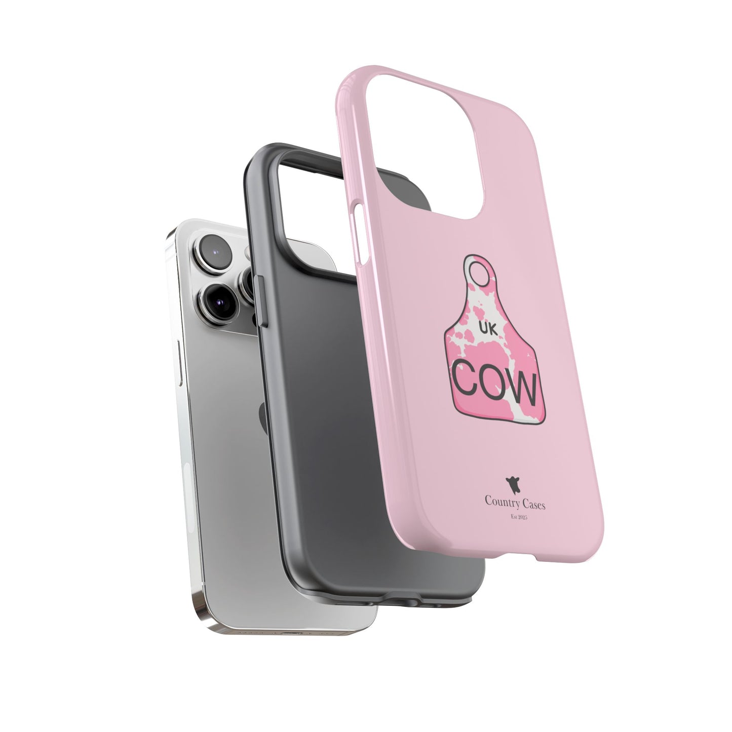 Pink ear tag case