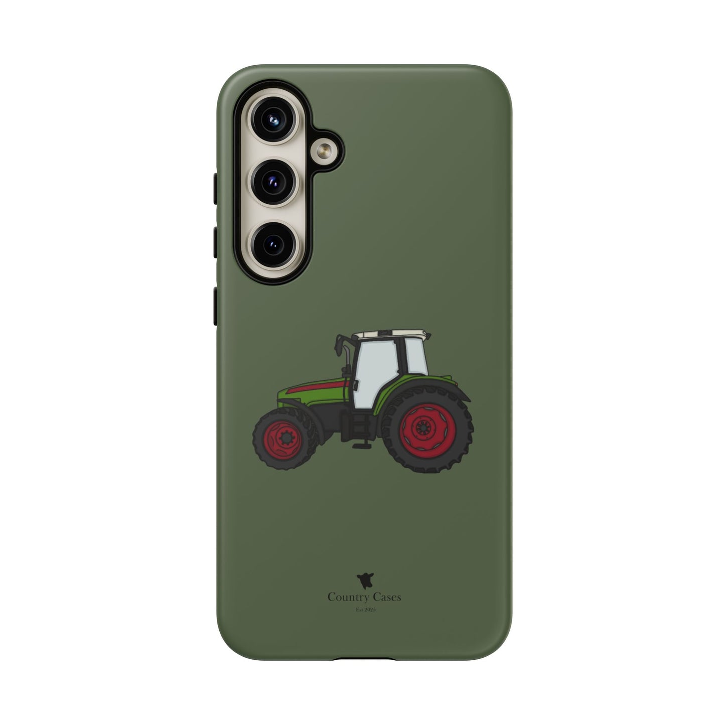 Android green tractor case