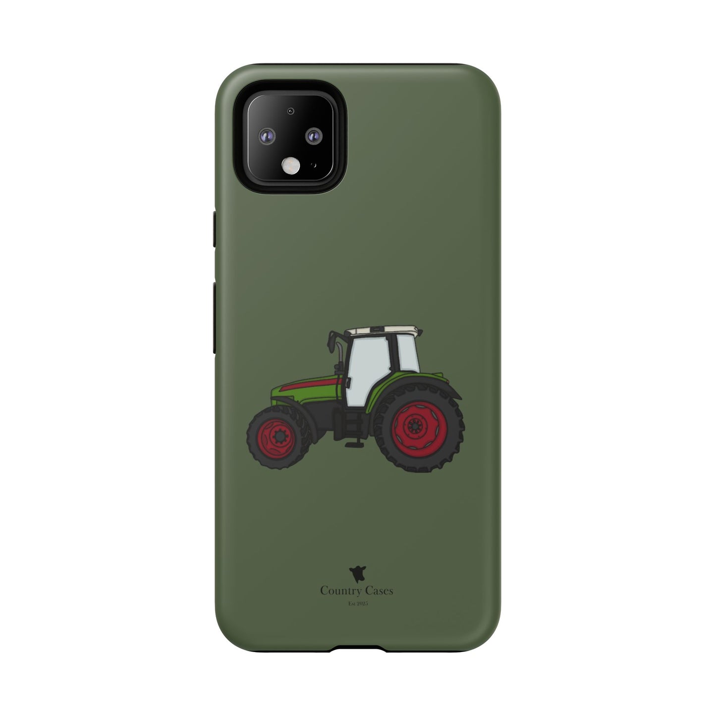 Android green tractor case