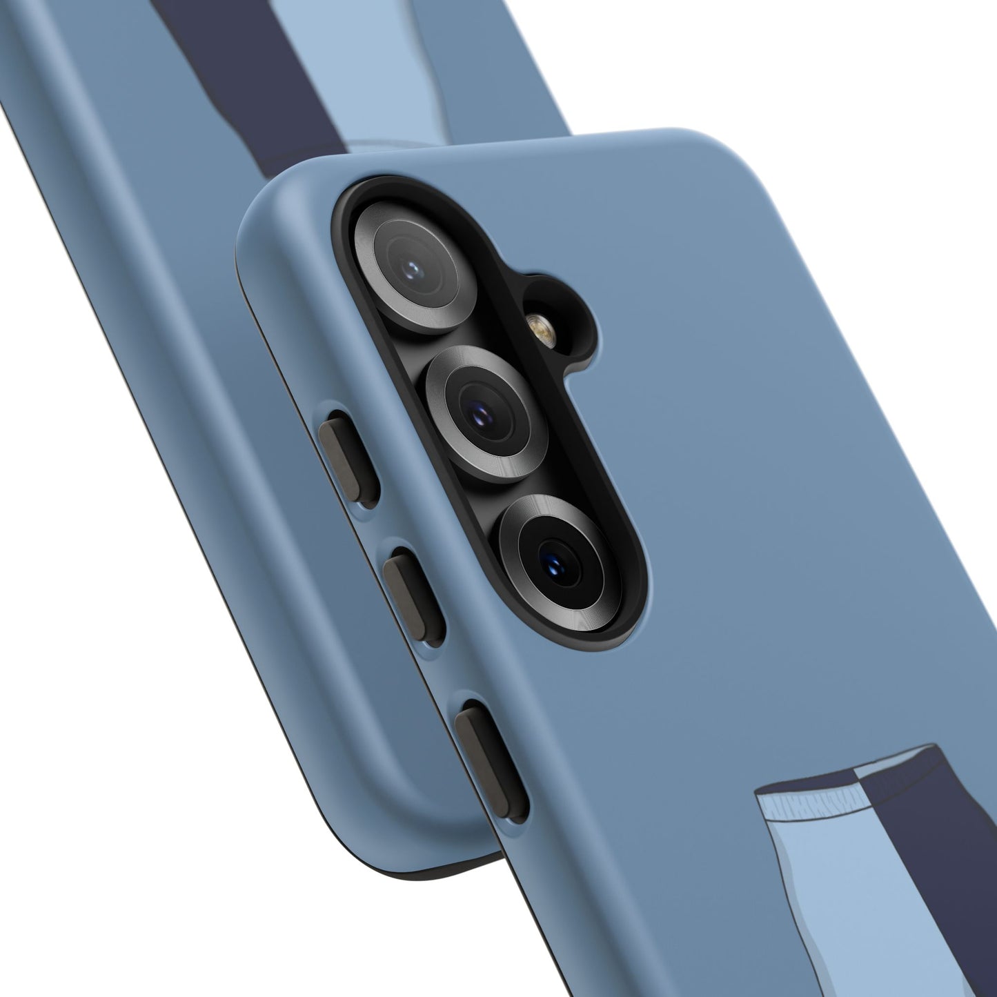 Android blue two toned short case