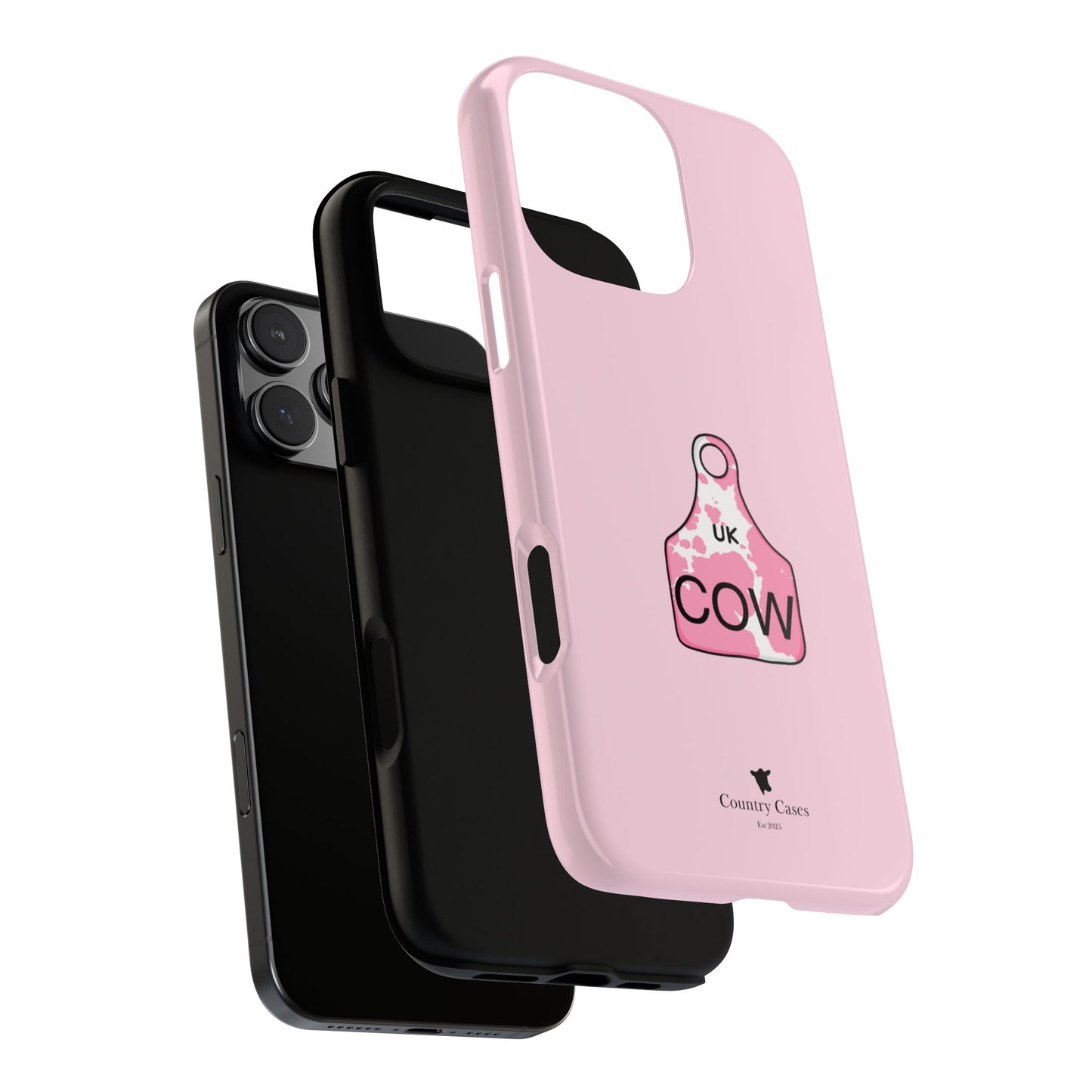Pink ear tag case