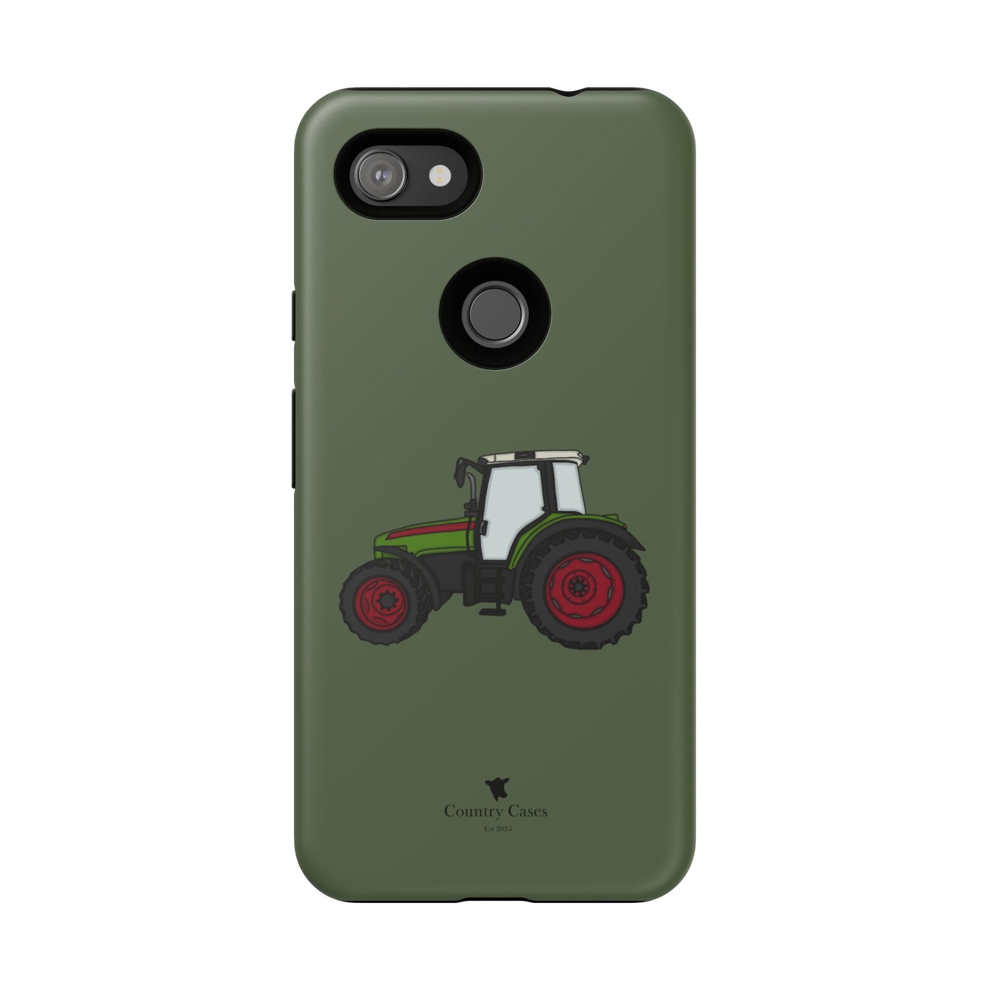 Android green tractor case