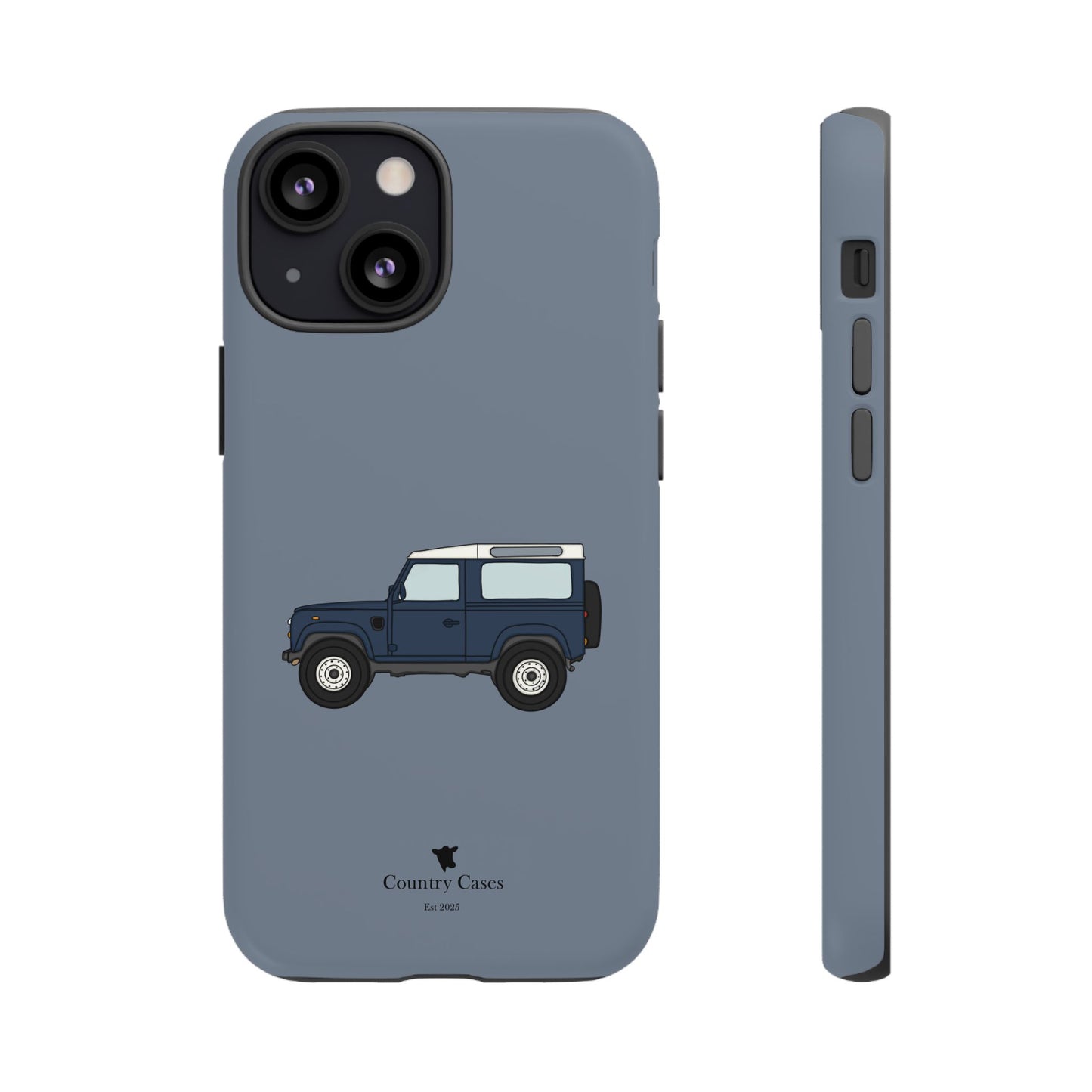 Blue landy phone case