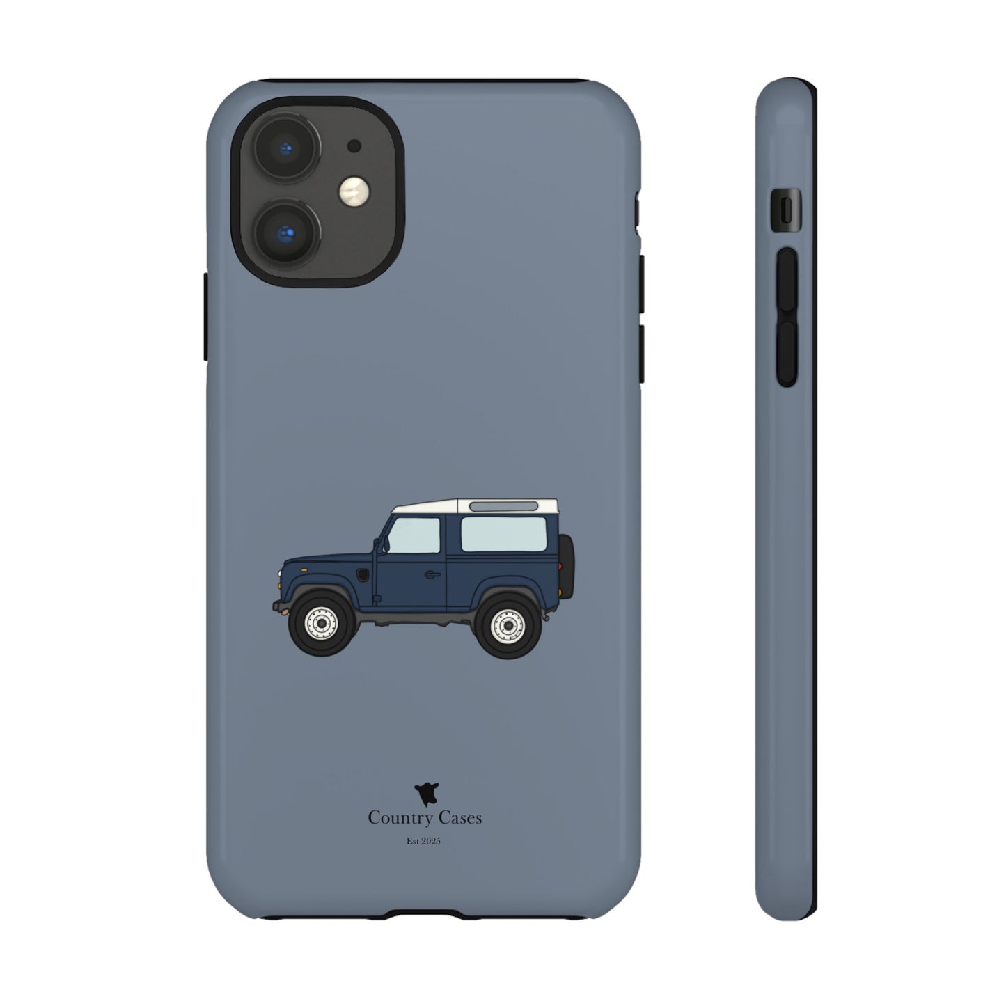 Blue landy phone case