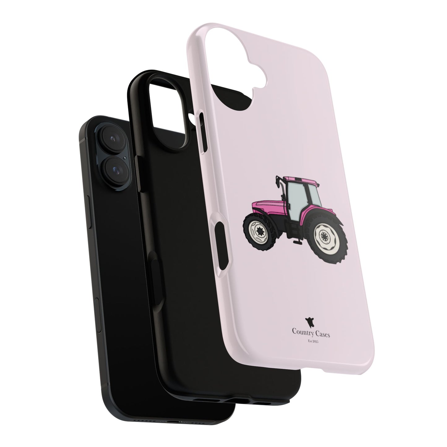 Pink tractor case