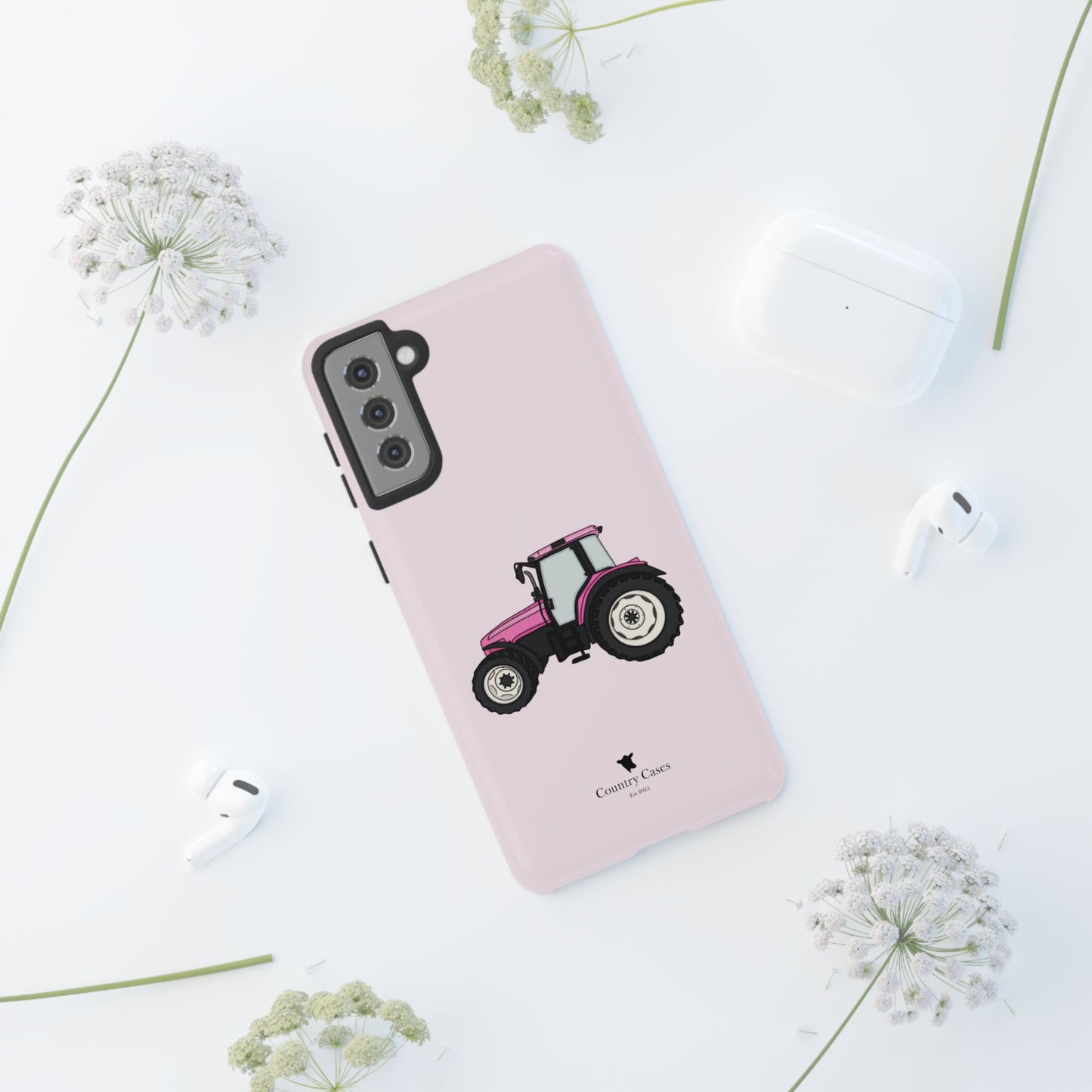 Android pink tractor case
